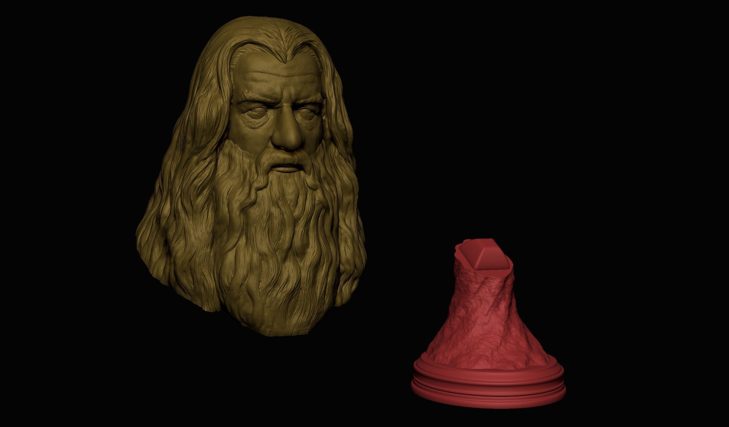 Lord of The Rings - Gandalf 3D print model_11