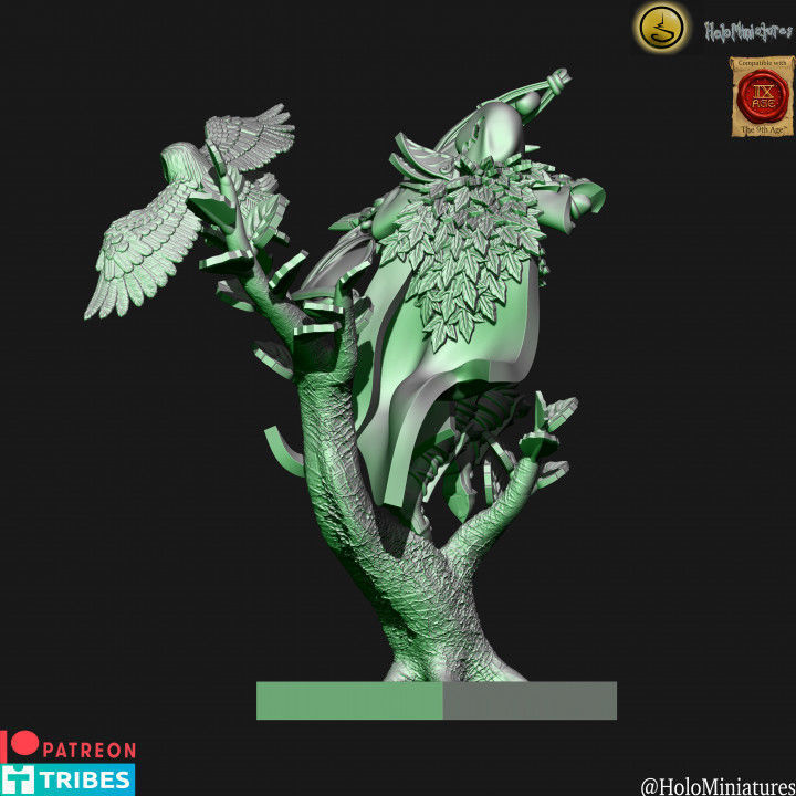 Wood elf Pathfinder lord 3D print model_2