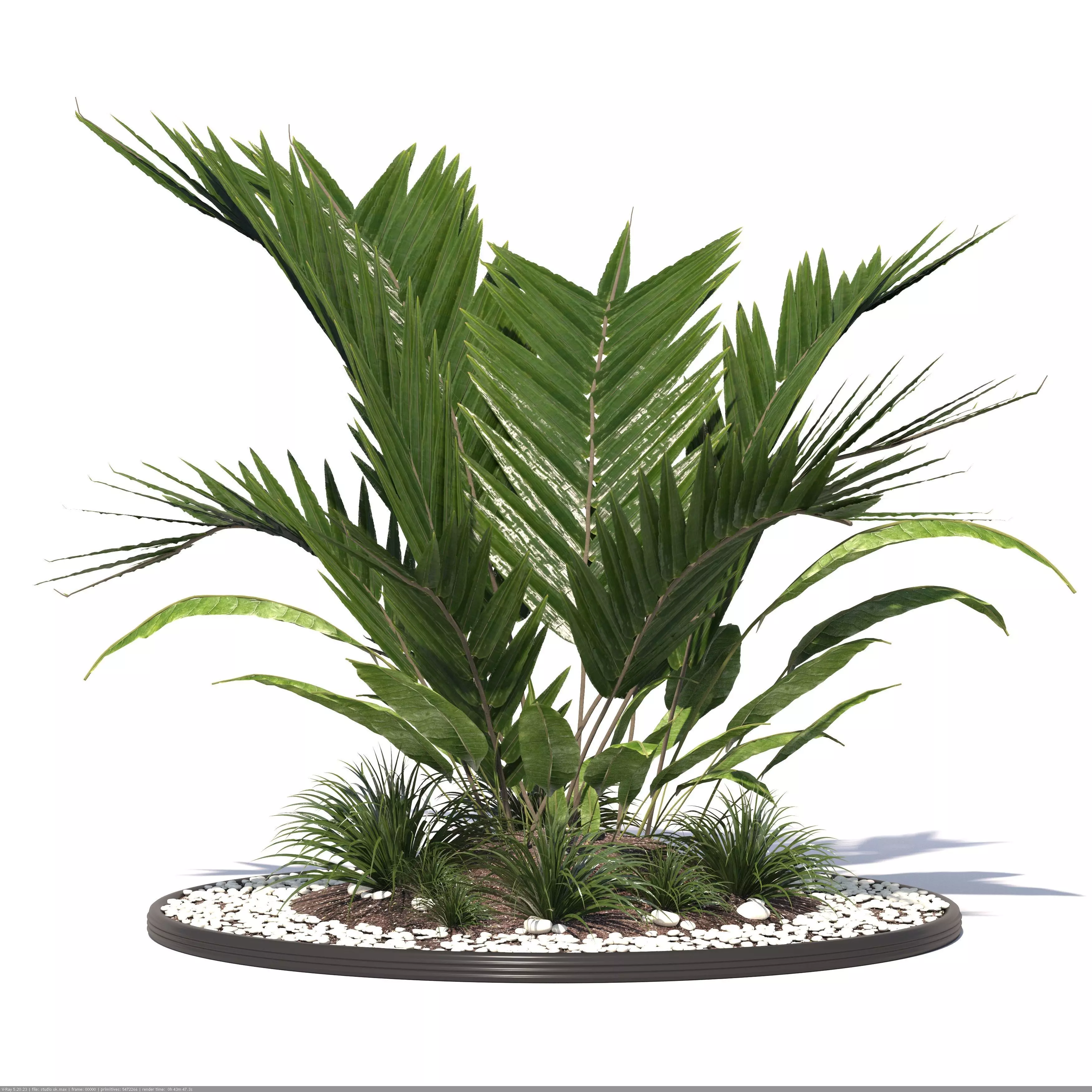 Magic garden01 3D model_0