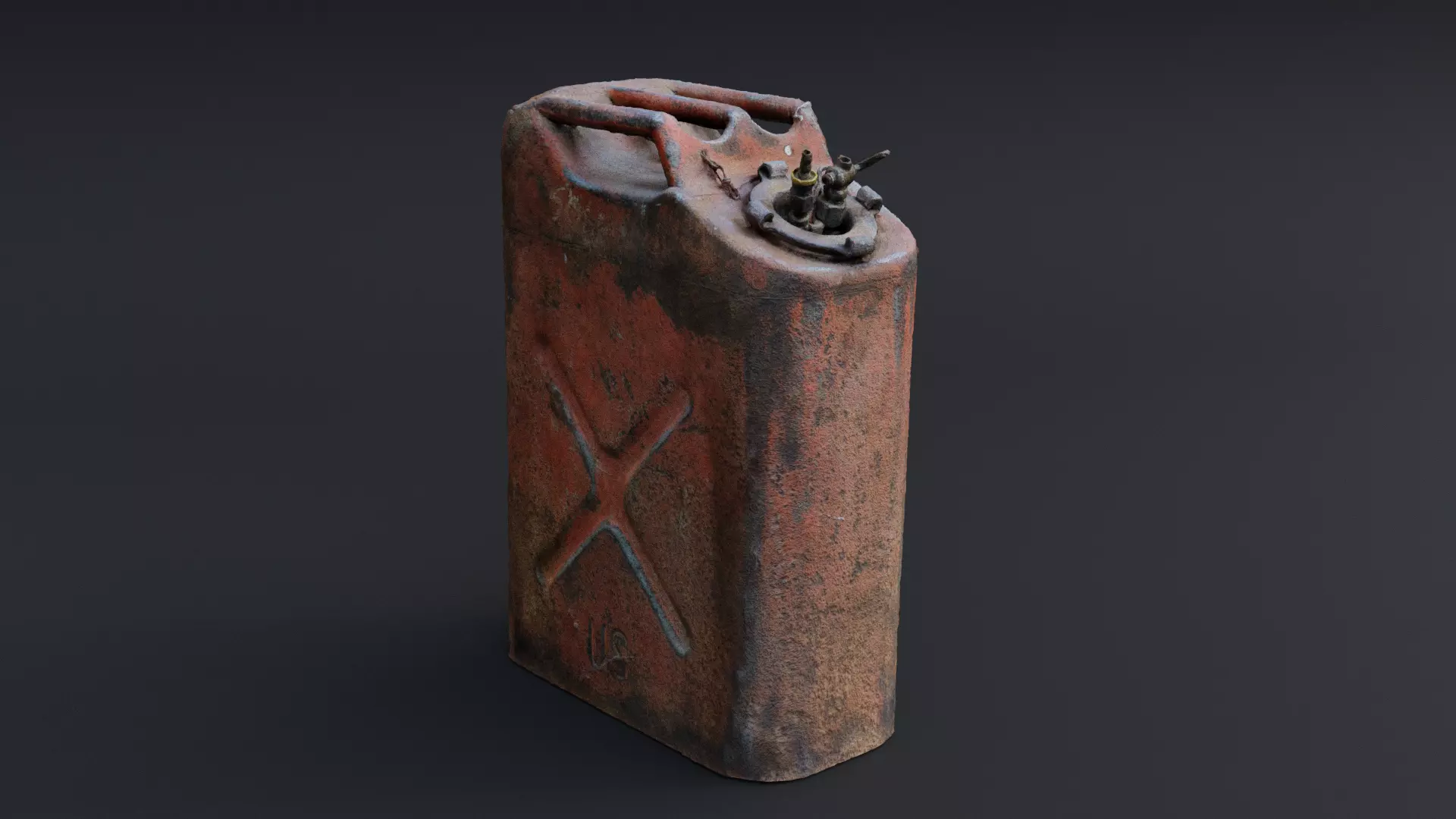 Antique Jerrycan 3D model_0
