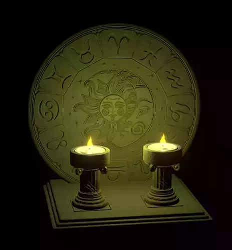 zodiac candle holder