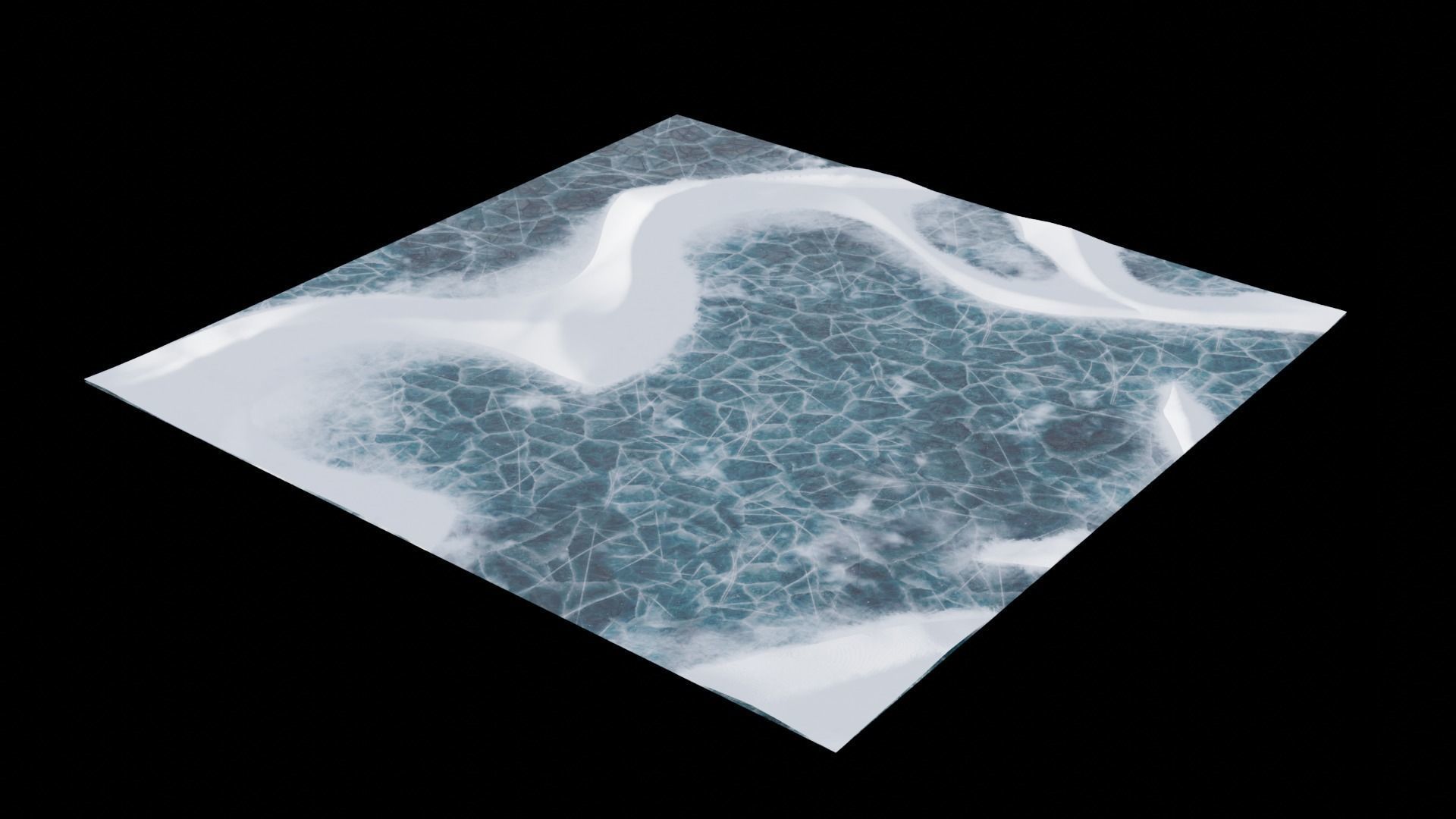 Frozen Lake Set 8K and 4K Low-poly 3D model_6