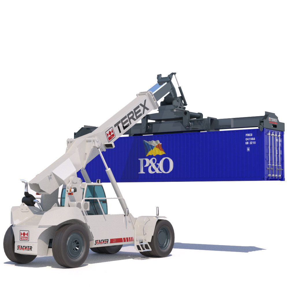 Super stacker TEREX TFC 45 3D model_3