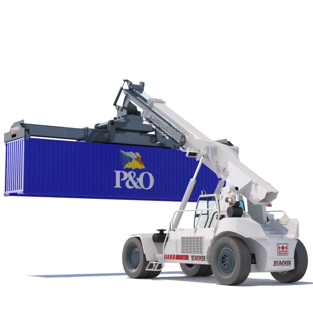 Super stacker TEREX TFC 45 3D model_2