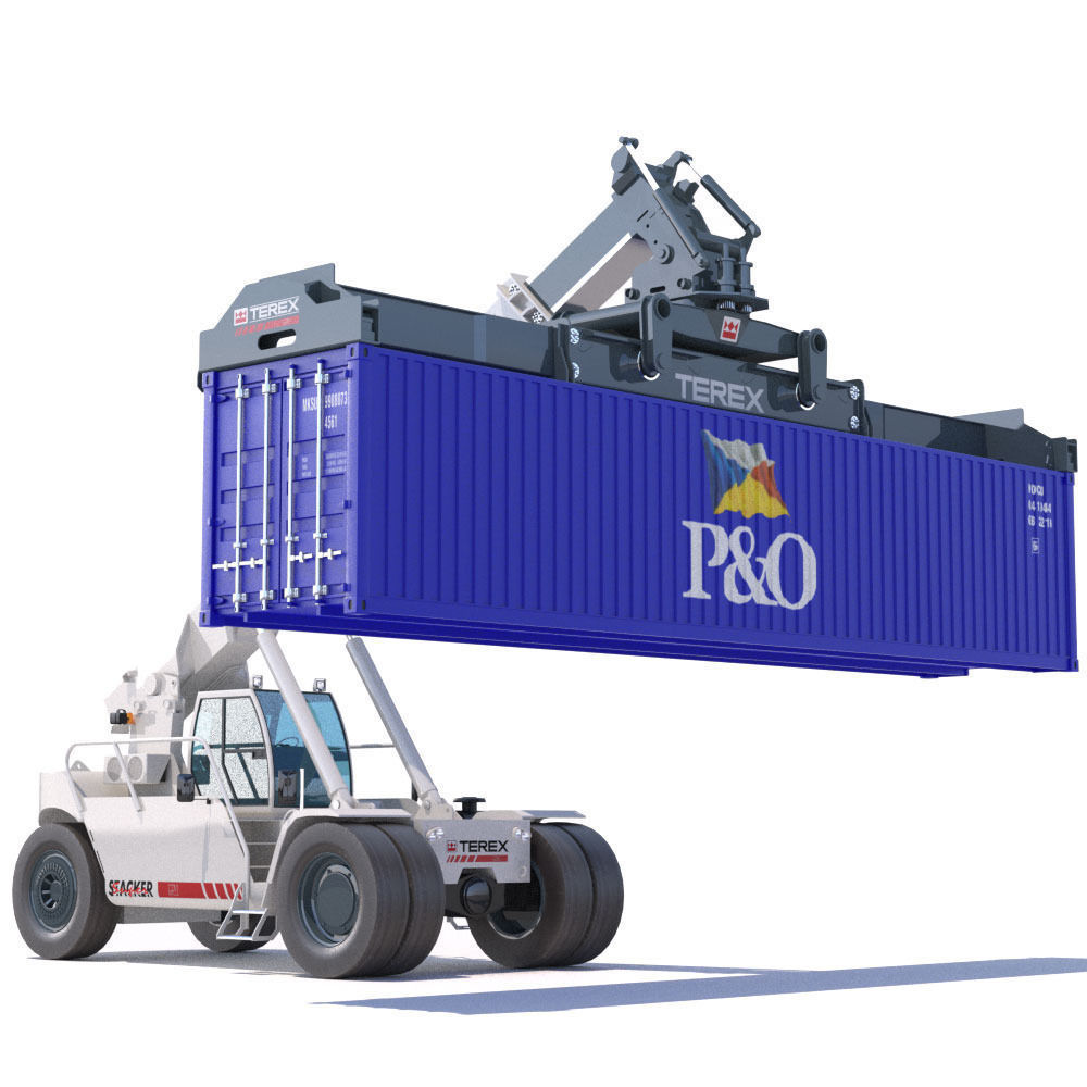 Super stacker TEREX TFC 45 3D model_4