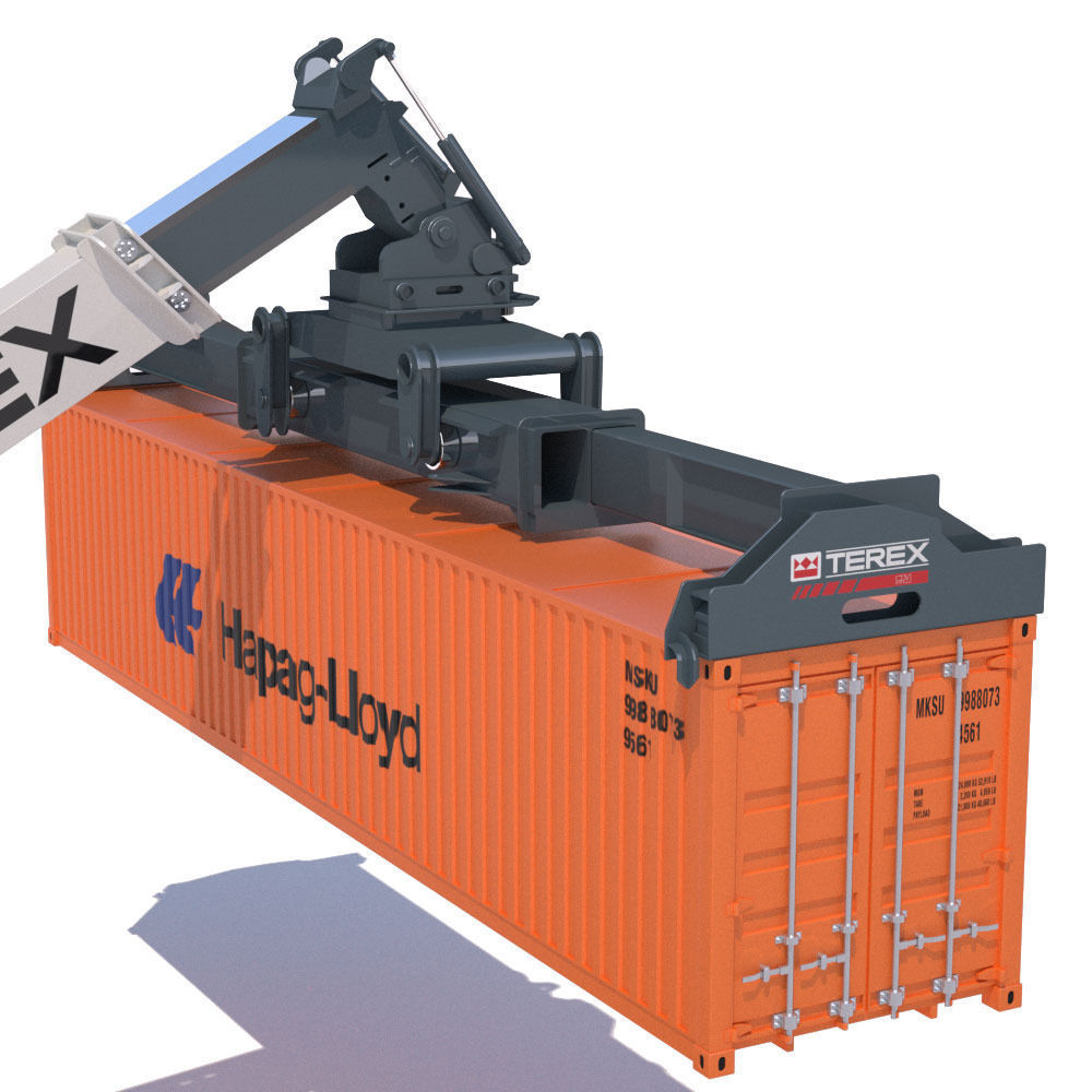 Super stacker TEREX TFC 45 3D model_15