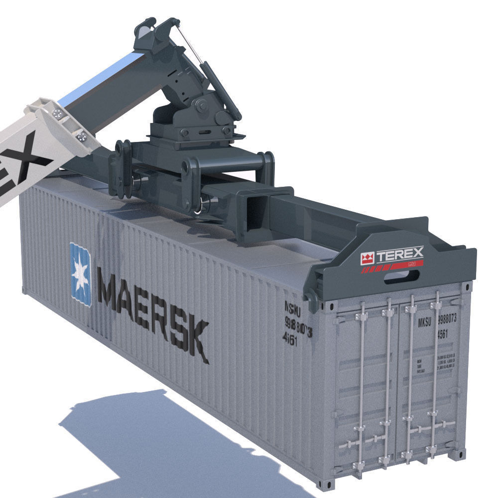 Super stacker TEREX TFC 45 3D model_14