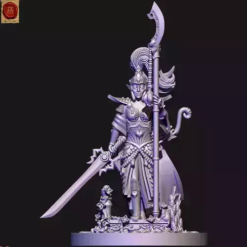 Highborn elf Queen s Handmaiden 3D print model