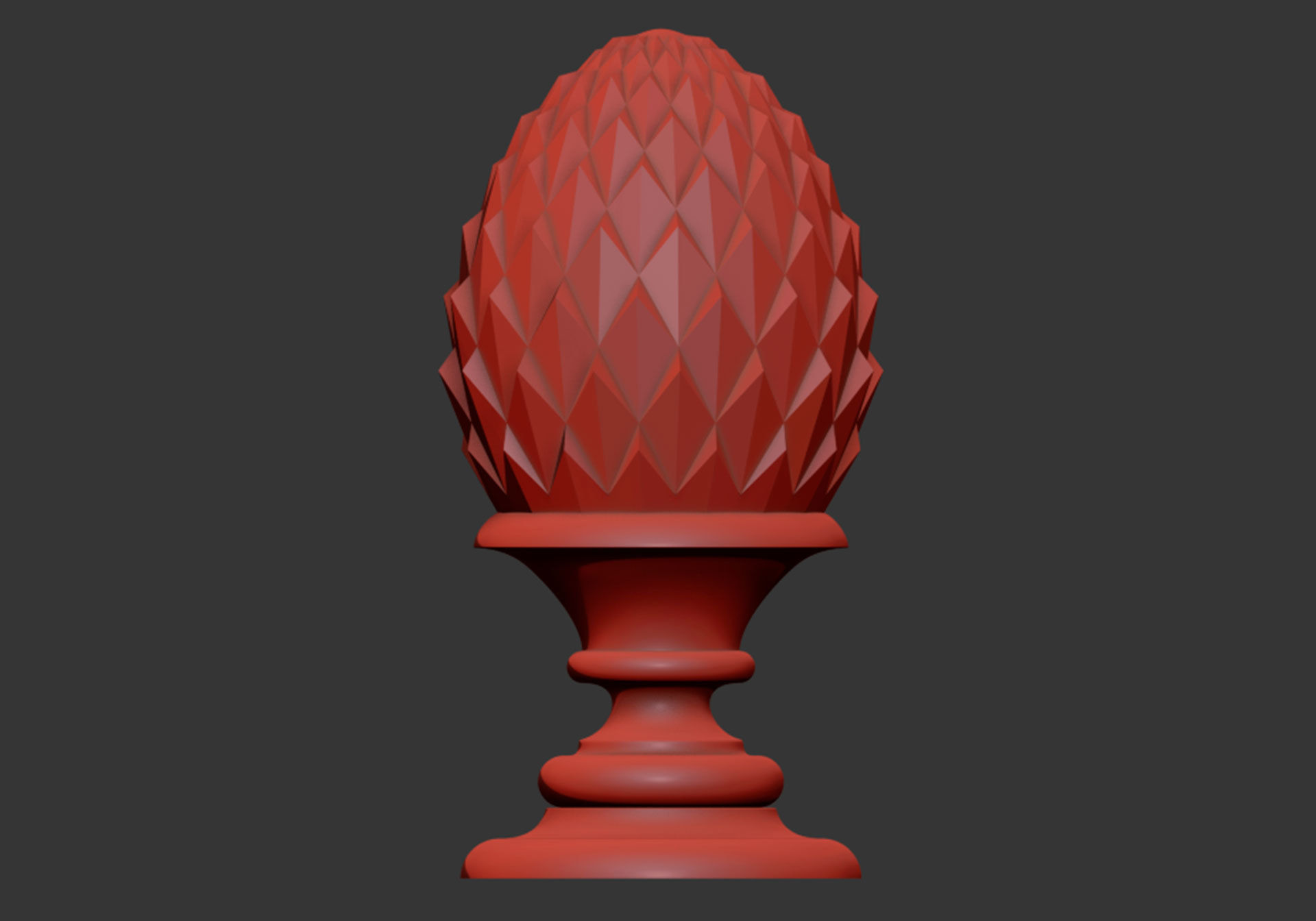 Pinecone Corbel  3D model_4