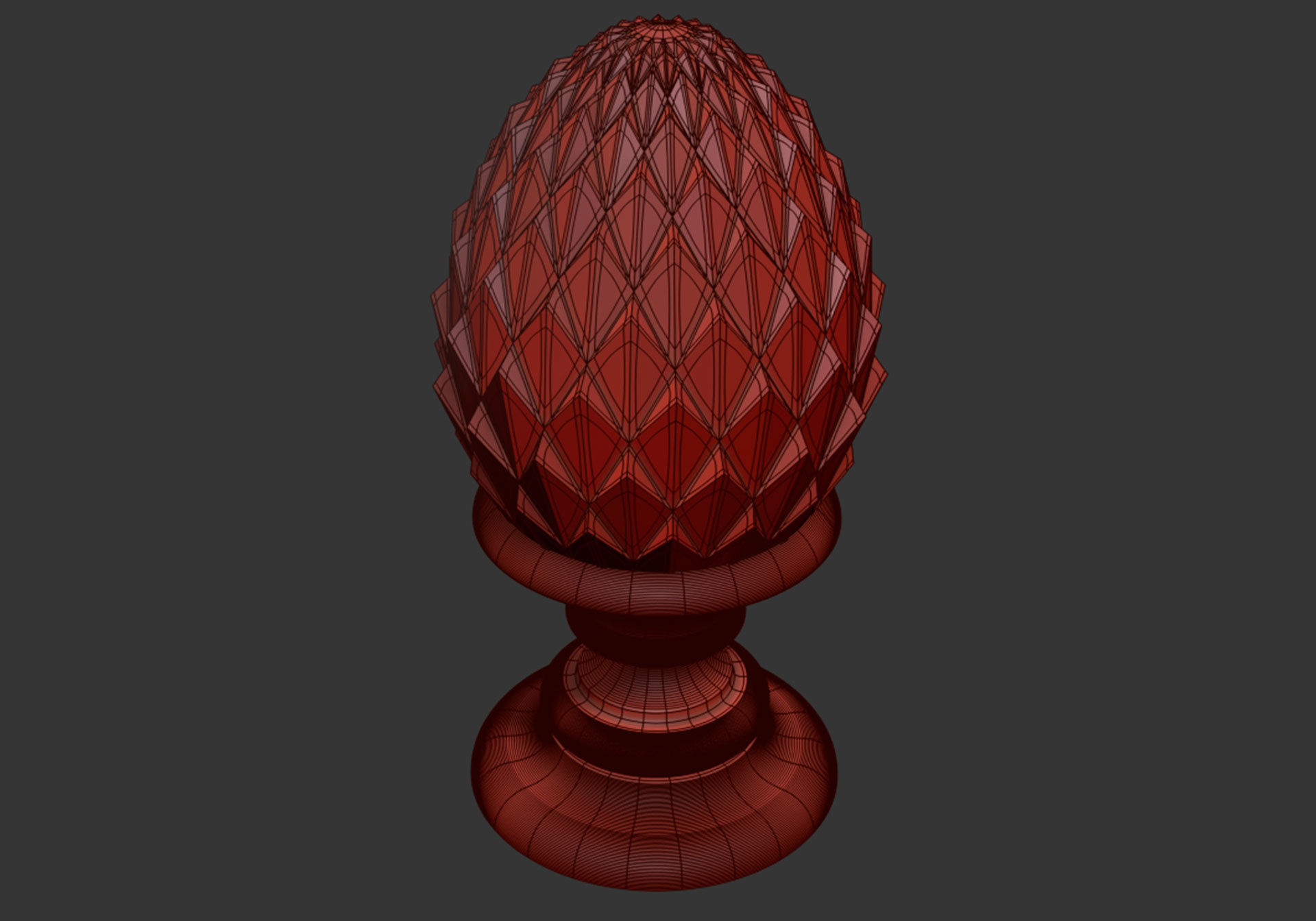 Pinecone Corbel  3D model_6