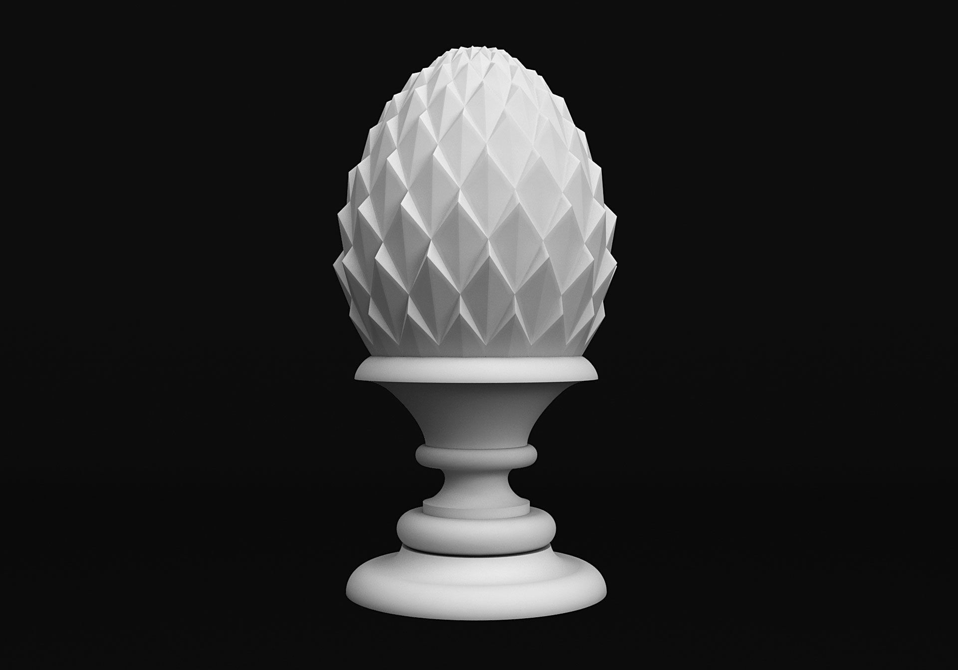 Pinecone Corbel  3D model_3