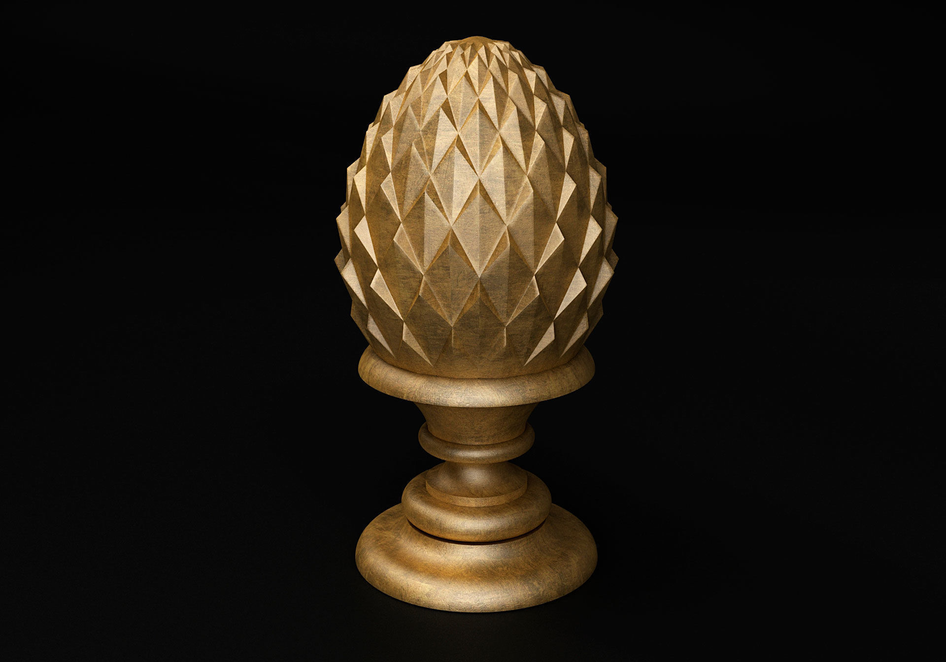 Pinecone Corbel  3D model_2