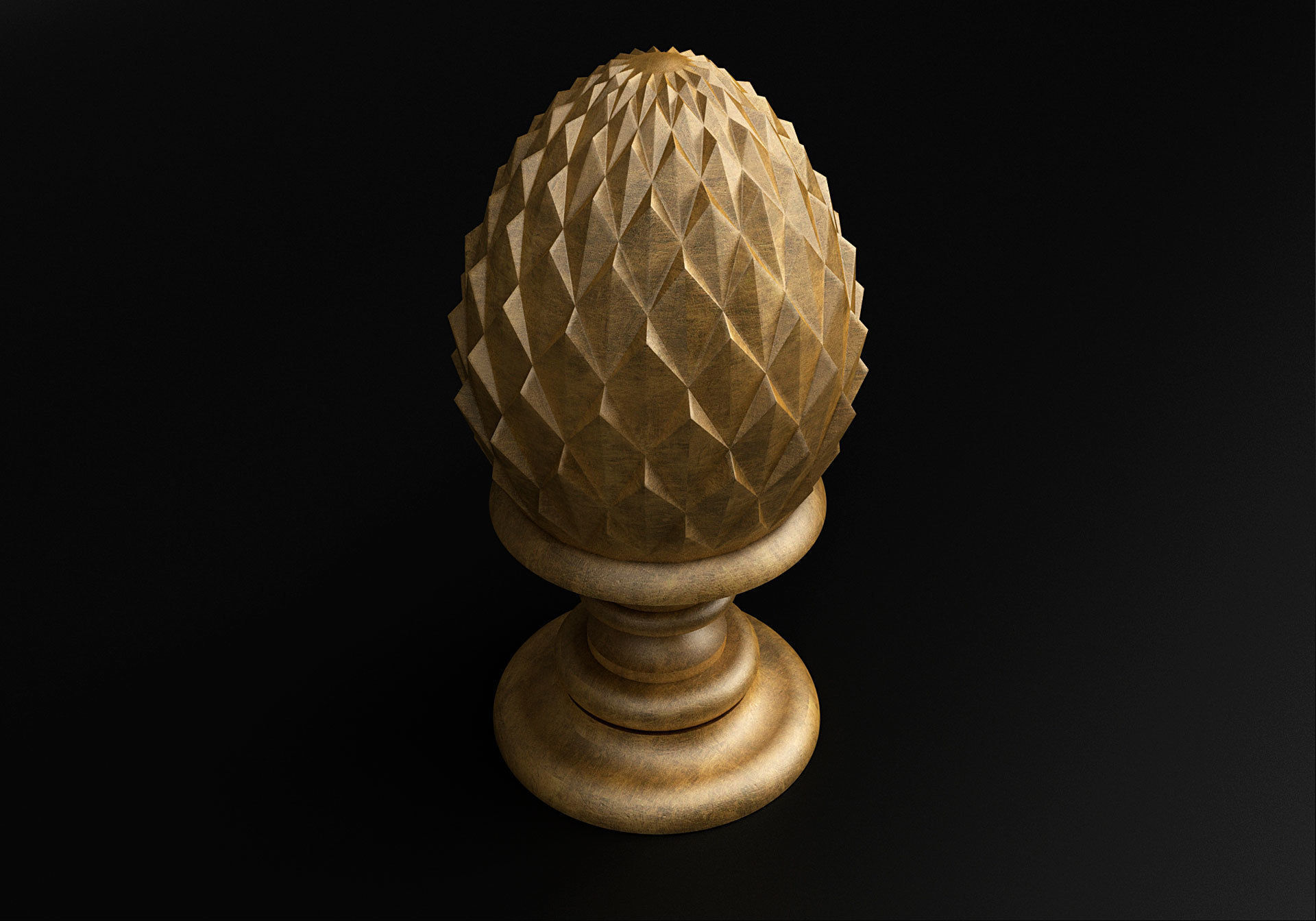 Pinecone Corbel  3D model_1
