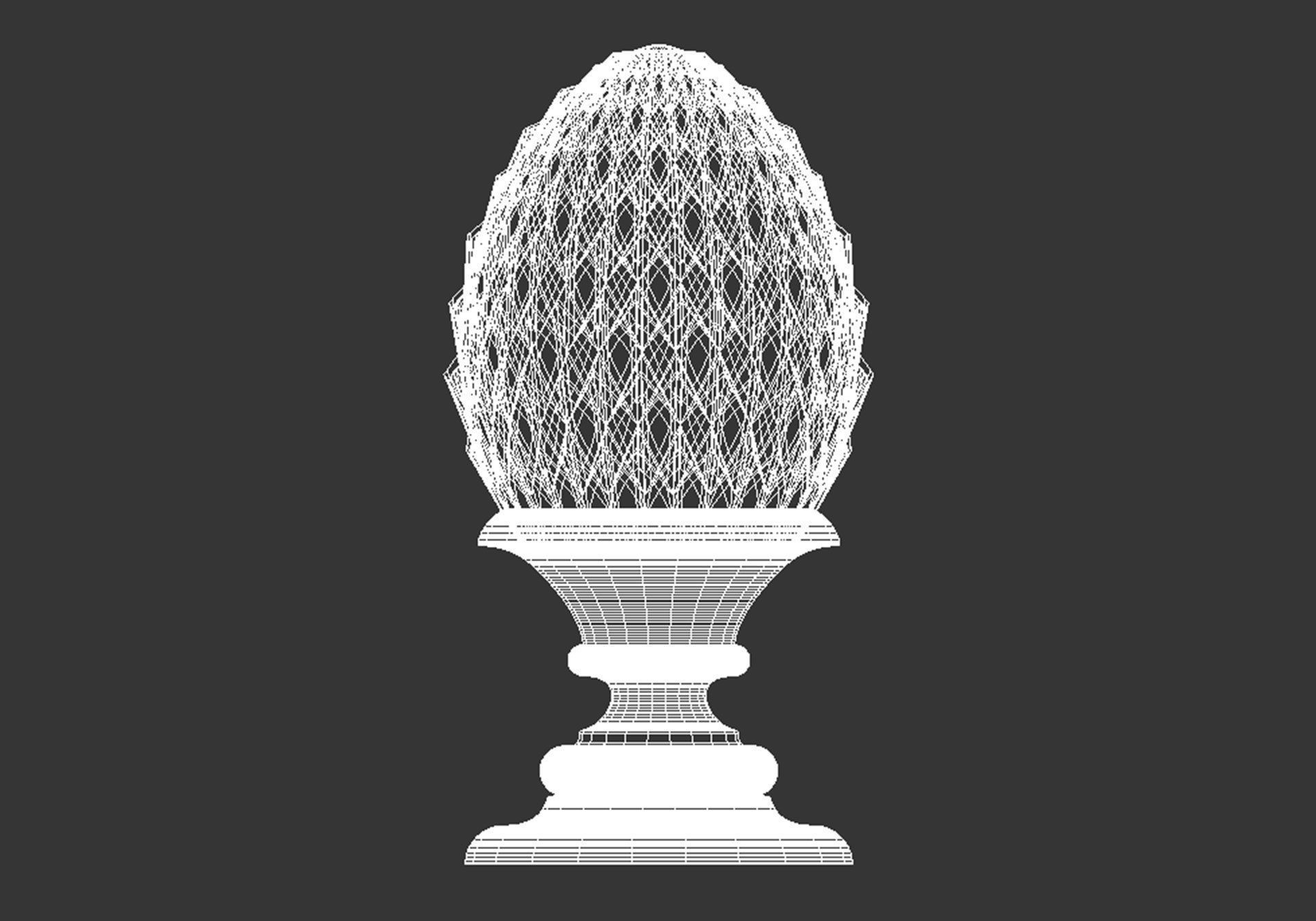 Pinecone Corbel  3D model_8