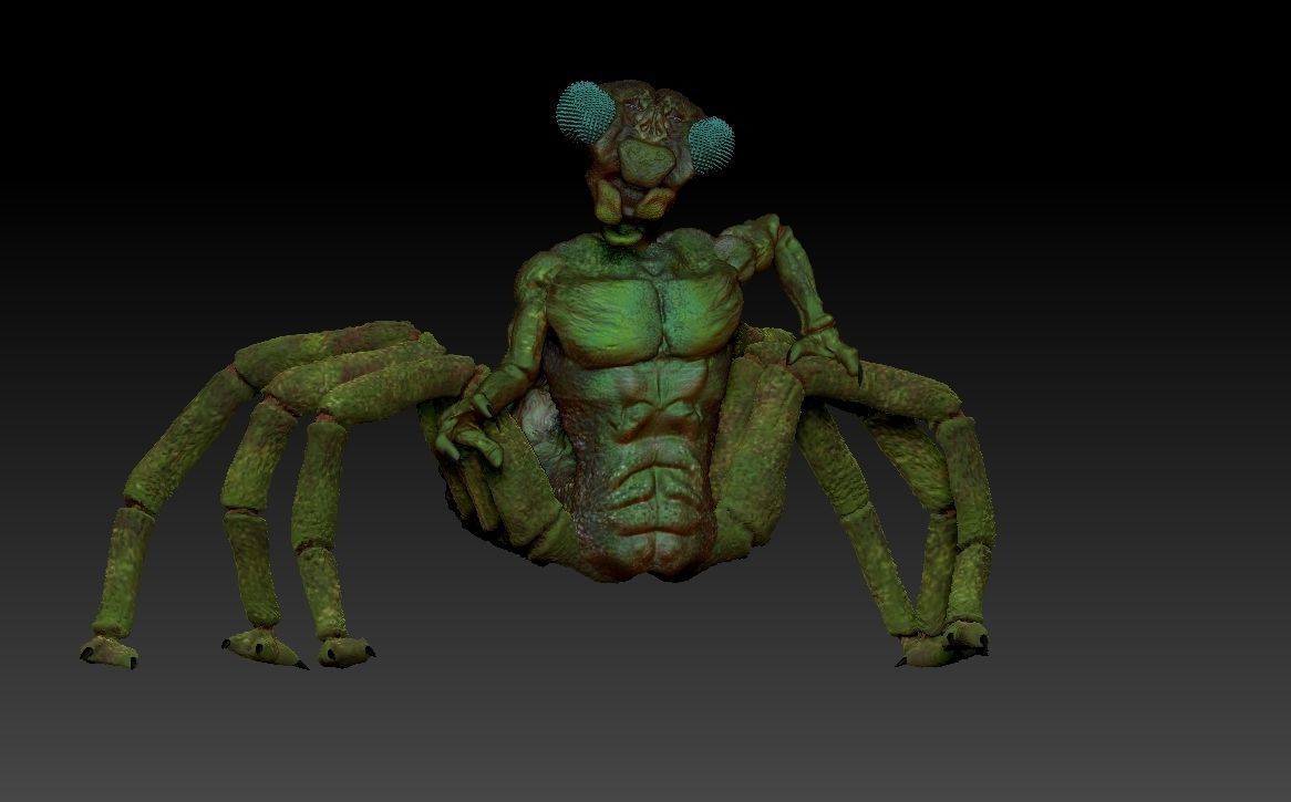 Insectorso  cartoon character  3D model_1