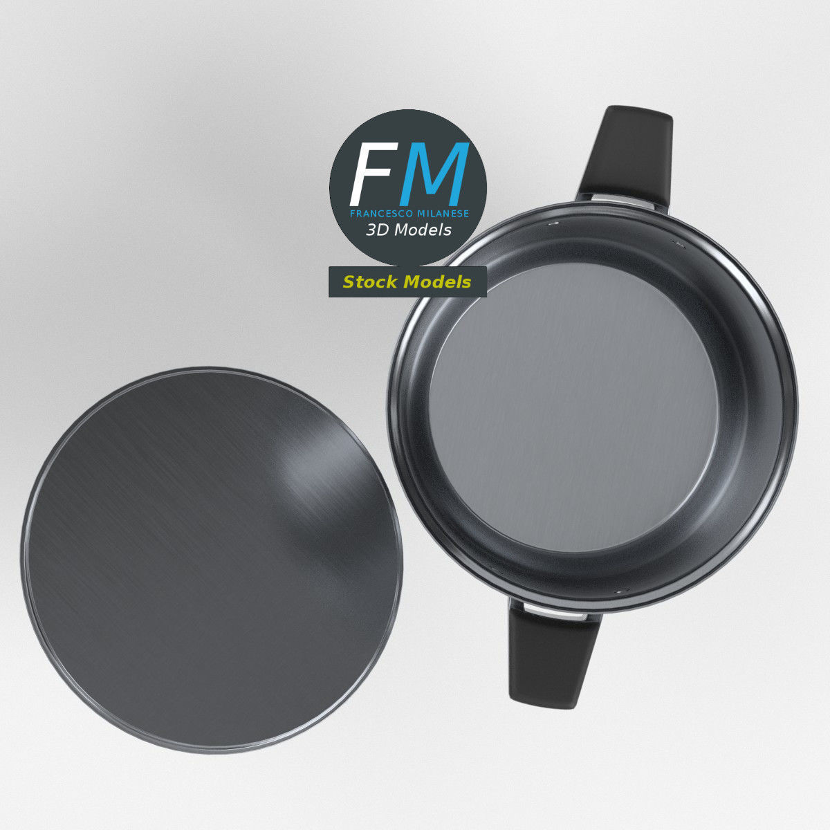 Stock pot 3D model_6