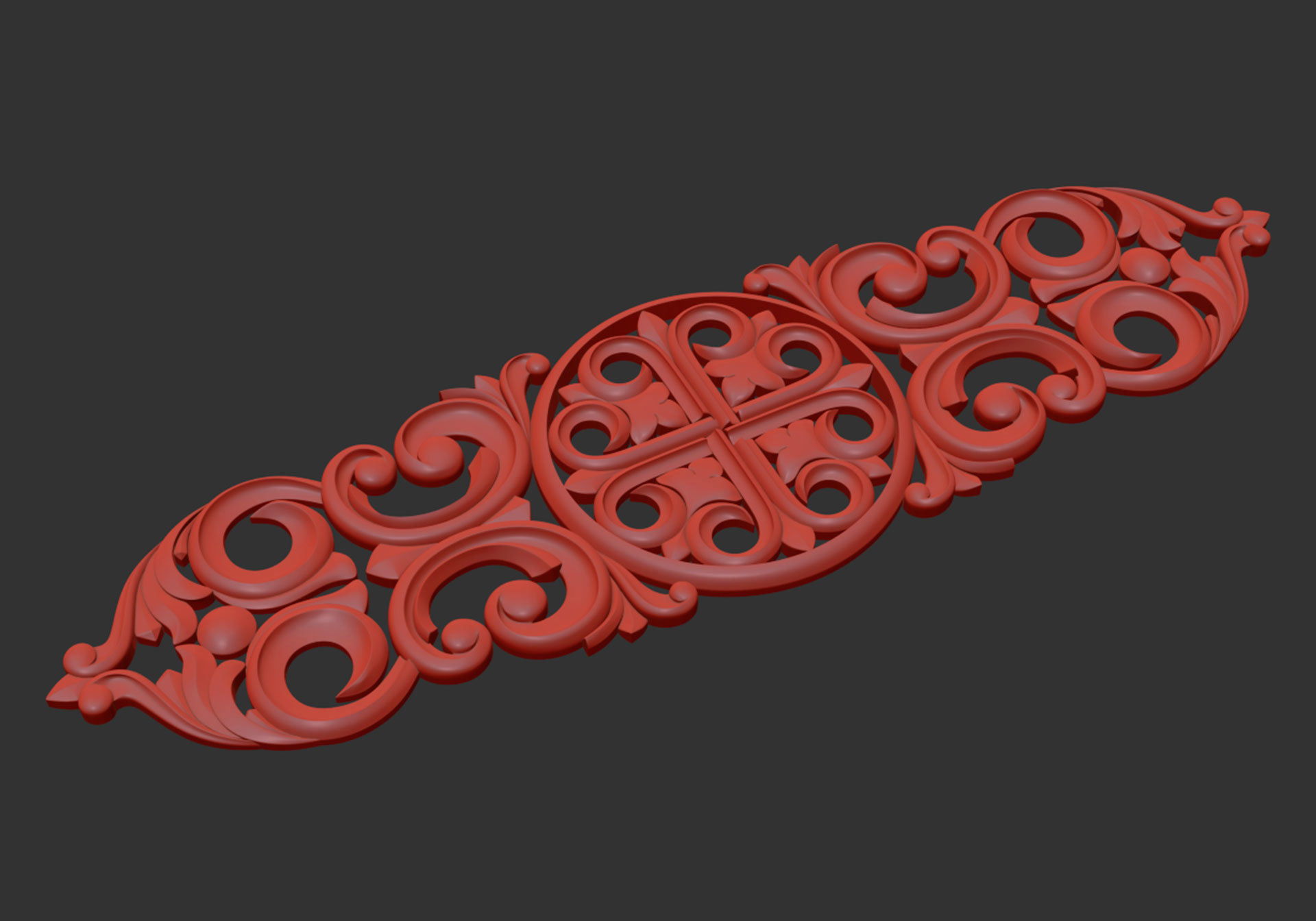 Carved decor 3D model_5