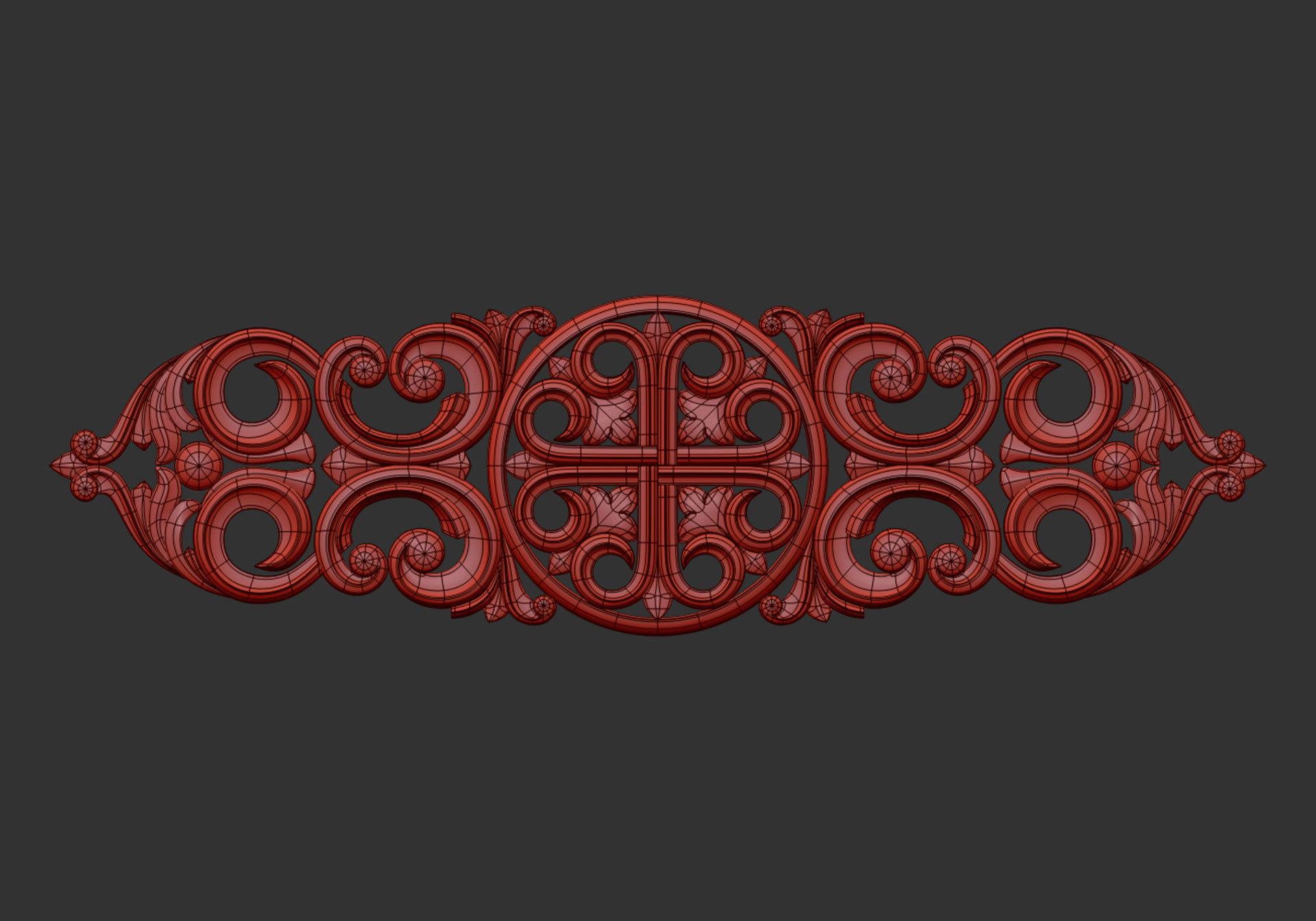 Carved decor 3D model_6