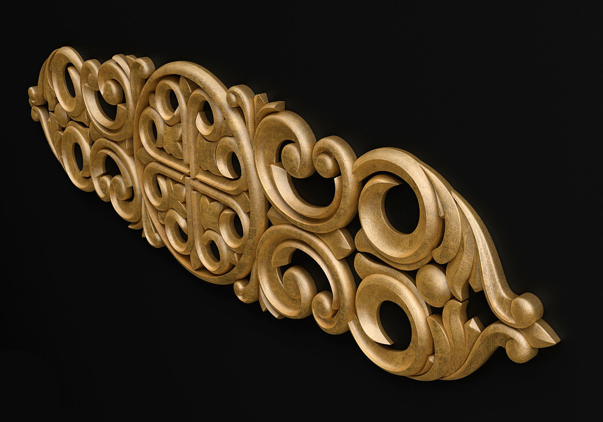 Carved decor 3D model_2