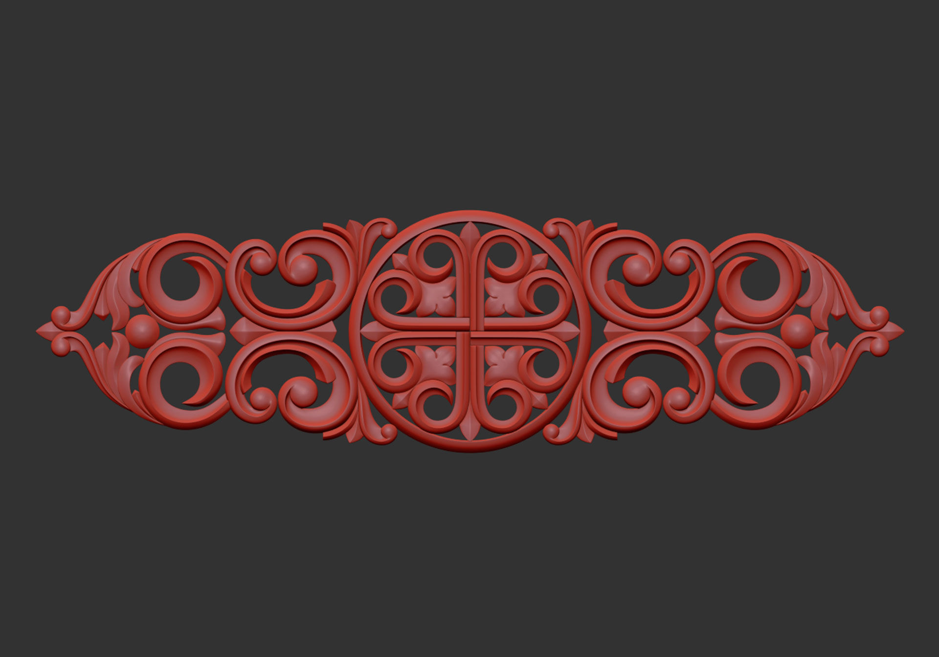 Carved decor 3D model_4