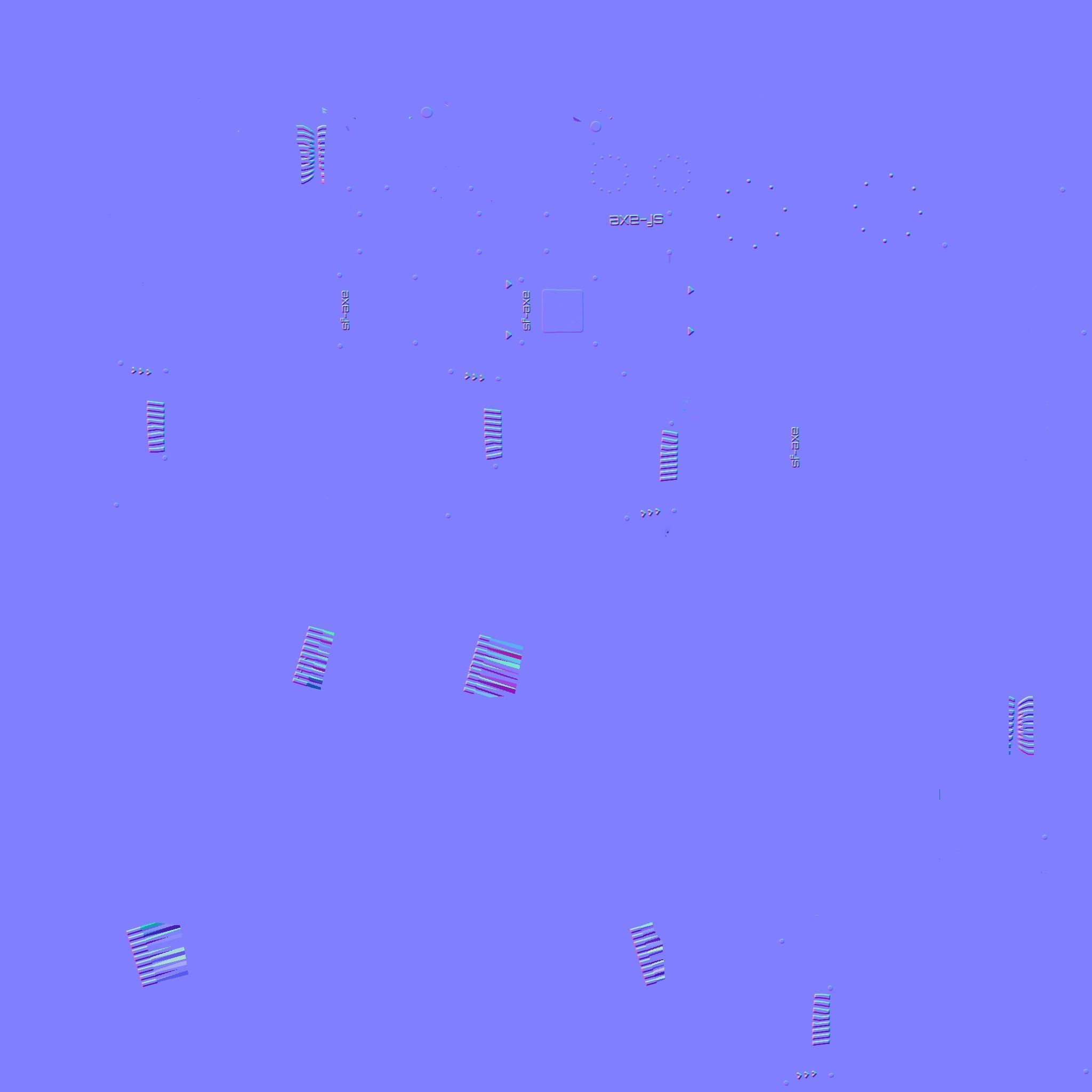 SciFi War Axe B09 Black Camo - Sci Fi Weapon Design Low-poly 3D model_24