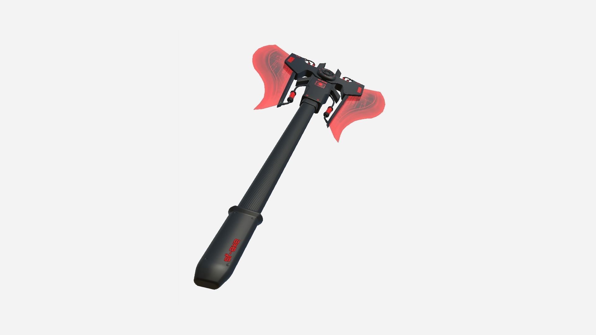 10 SciFi War Axes B Collection - Sci Fi Weapon Design _27