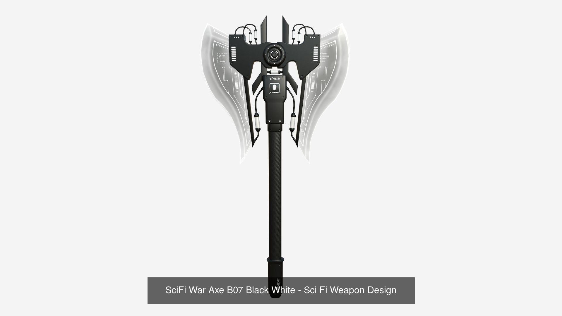 10 SciFi War Axes B Collection - Sci Fi Weapon Design _7