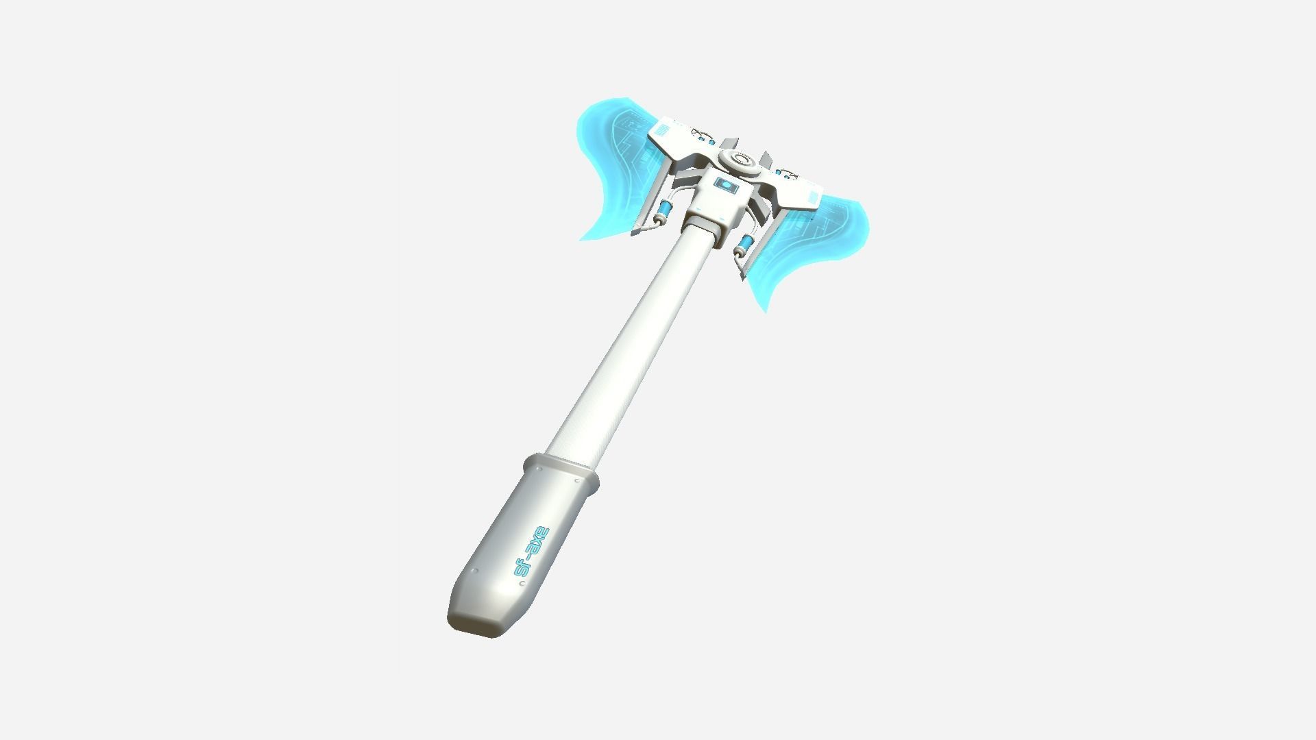 10 SciFi War Axes B Collection - Sci Fi Weapon Design _38