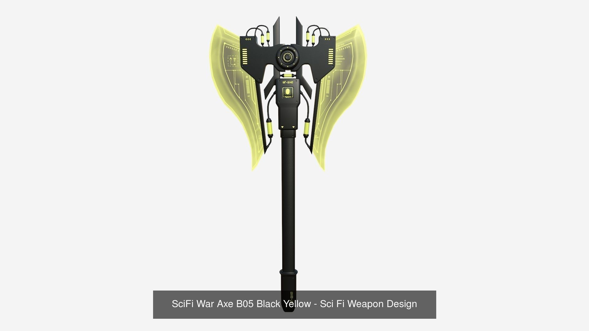 10 SciFi War Axes B Collection - Sci Fi Weapon Design _5