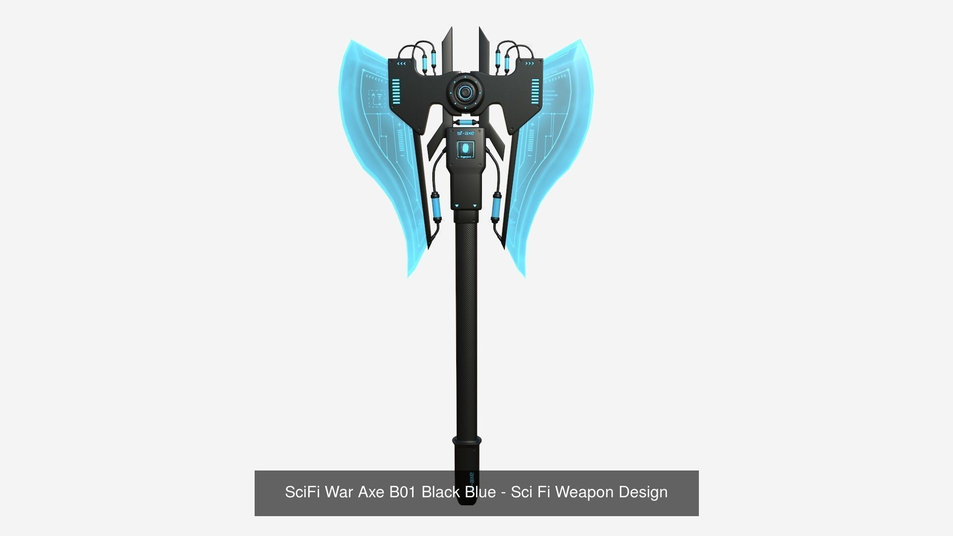 10 SciFi War Axes B Collection - Sci Fi Weapon Design _1