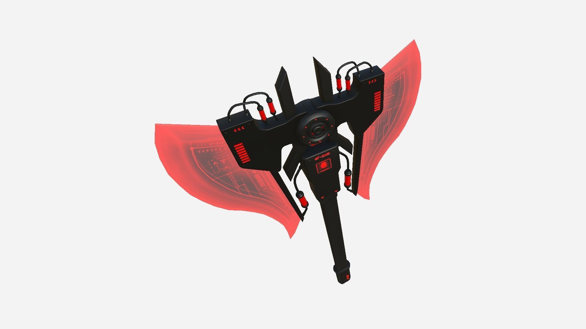 10 SciFi War Axes B Collection - Sci Fi Weapon Design _45