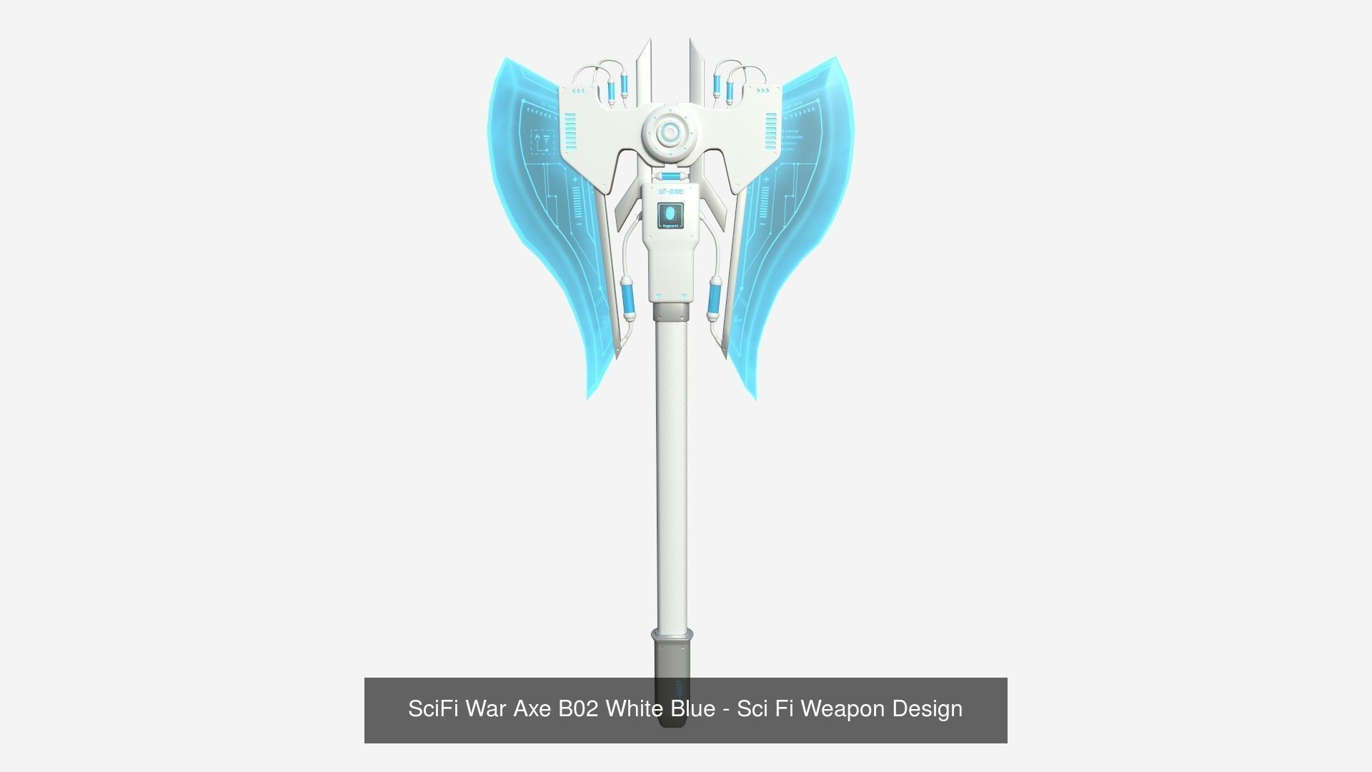 10 SciFi War Axes B Collection - Sci Fi Weapon Design _2
