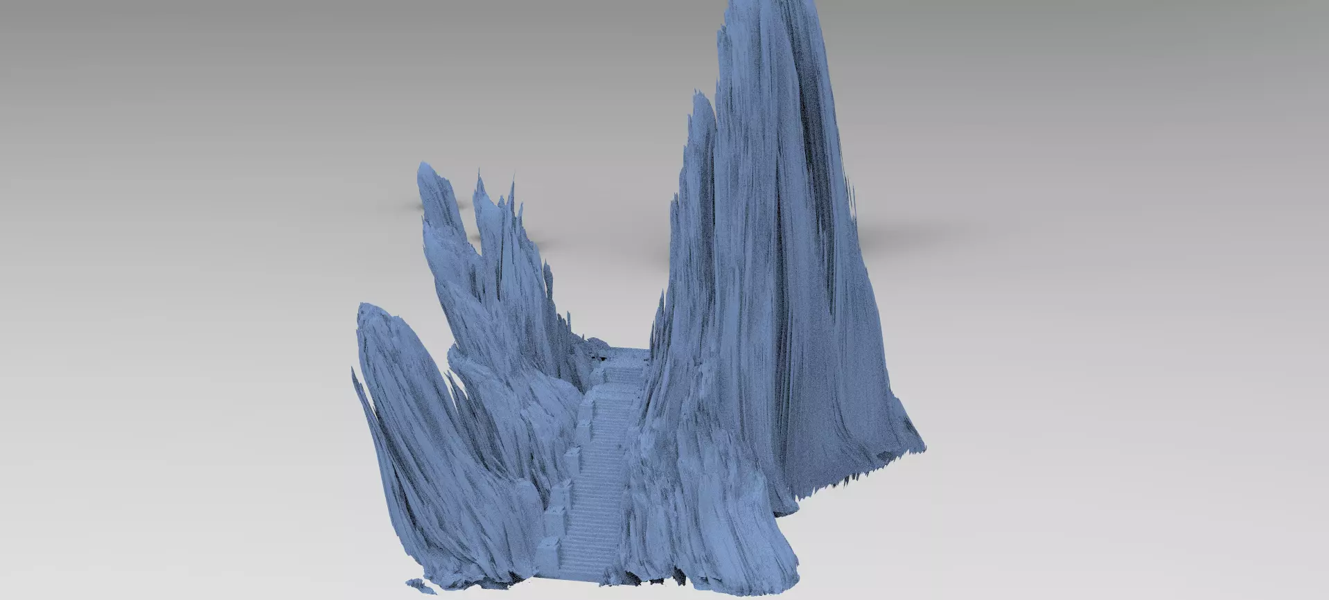 Mountain rocks path 1 3D model_0