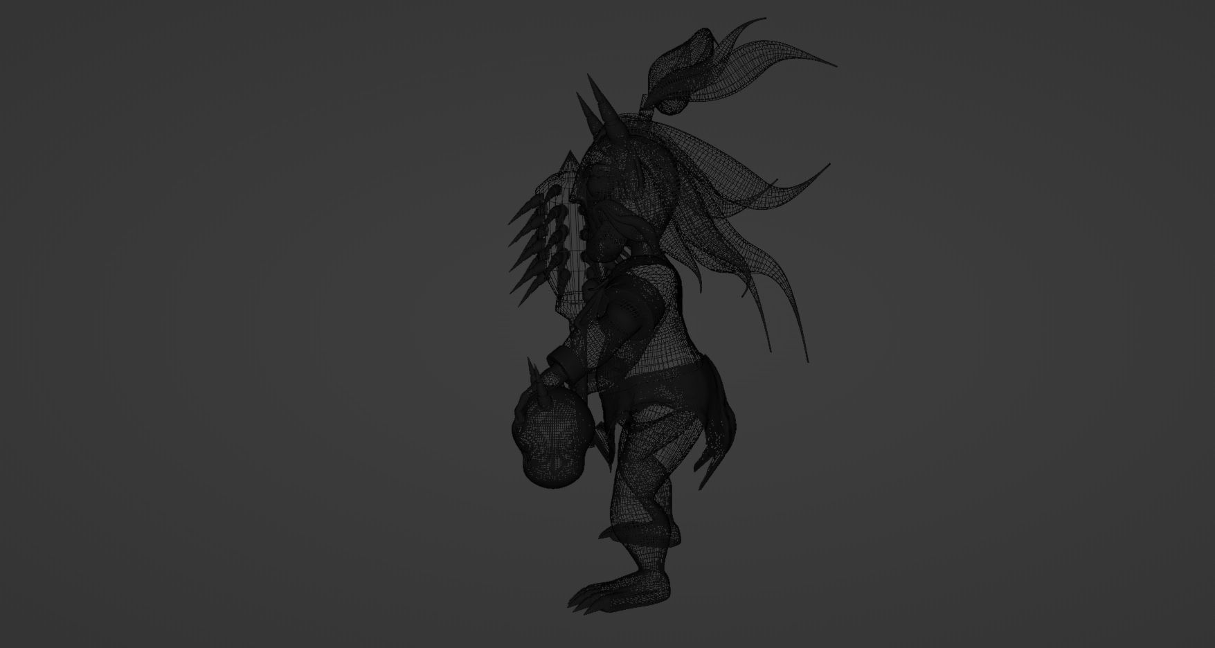 Demon Ogre Low-poly 3D model_4