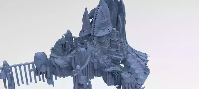 Mountain rocks Mongol Fortress 