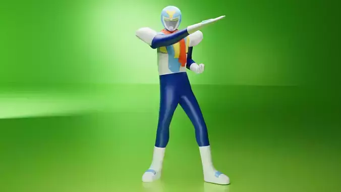 Kamen Yaiba Low-poly 3D model