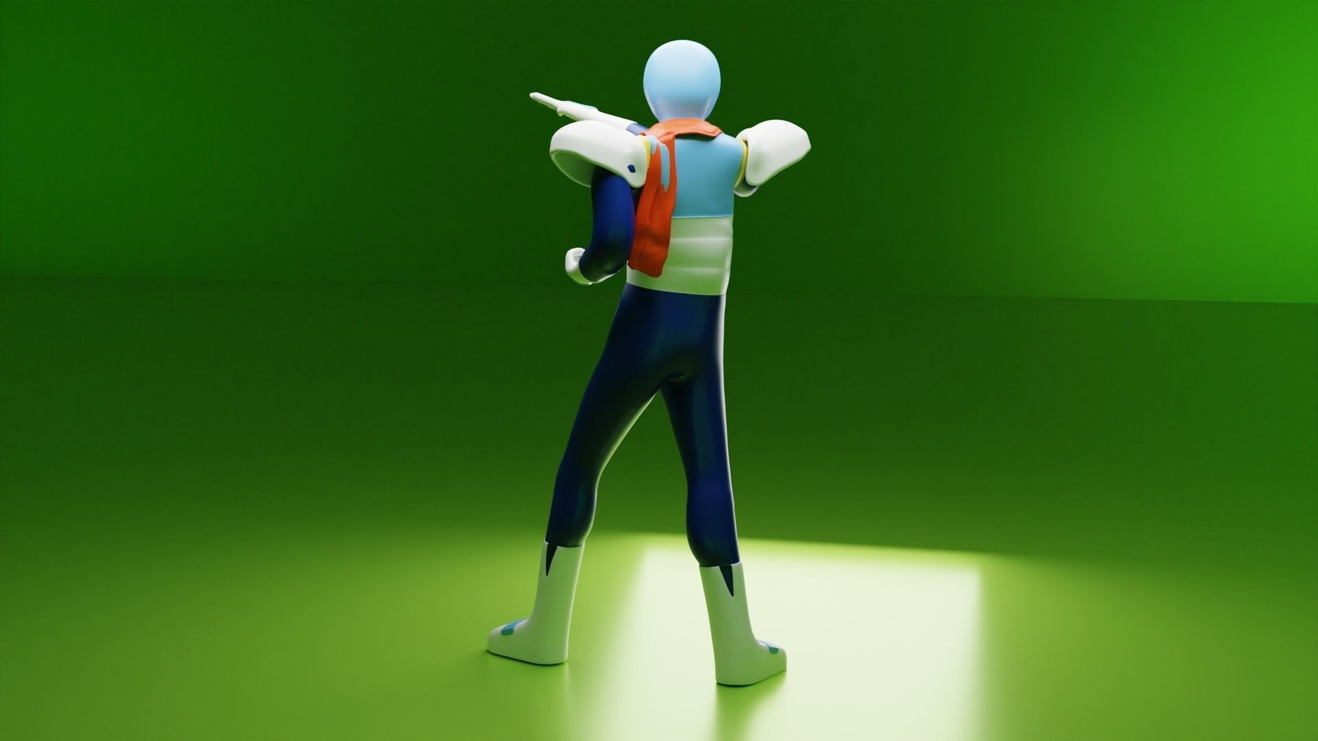 Kamen Yaiba Low-poly 3D model_5