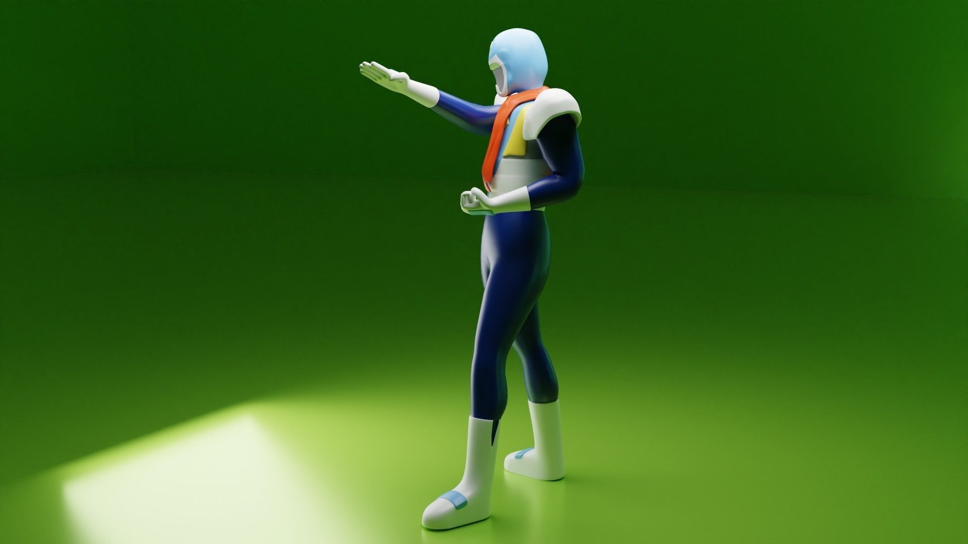 Kamen Yaiba Low-poly 3D model_3