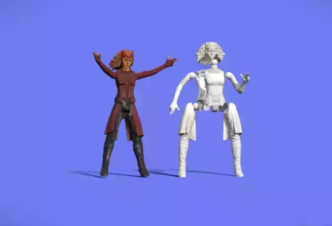 SCARLET WITCH FIGURE - 3D SCAN - 3D print model