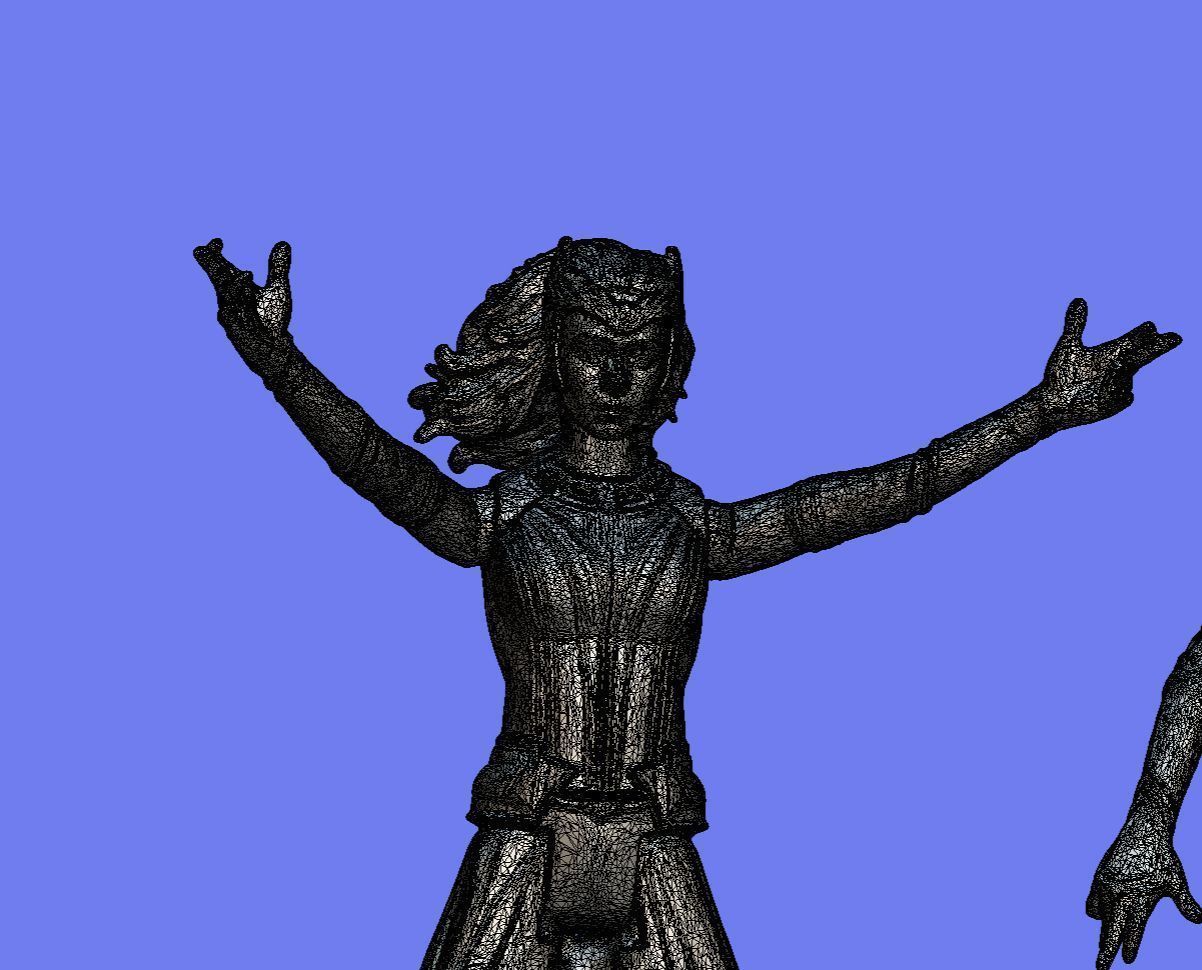 SCARLET WITCH FIGURE - 3D SCAN - 3D print model_10