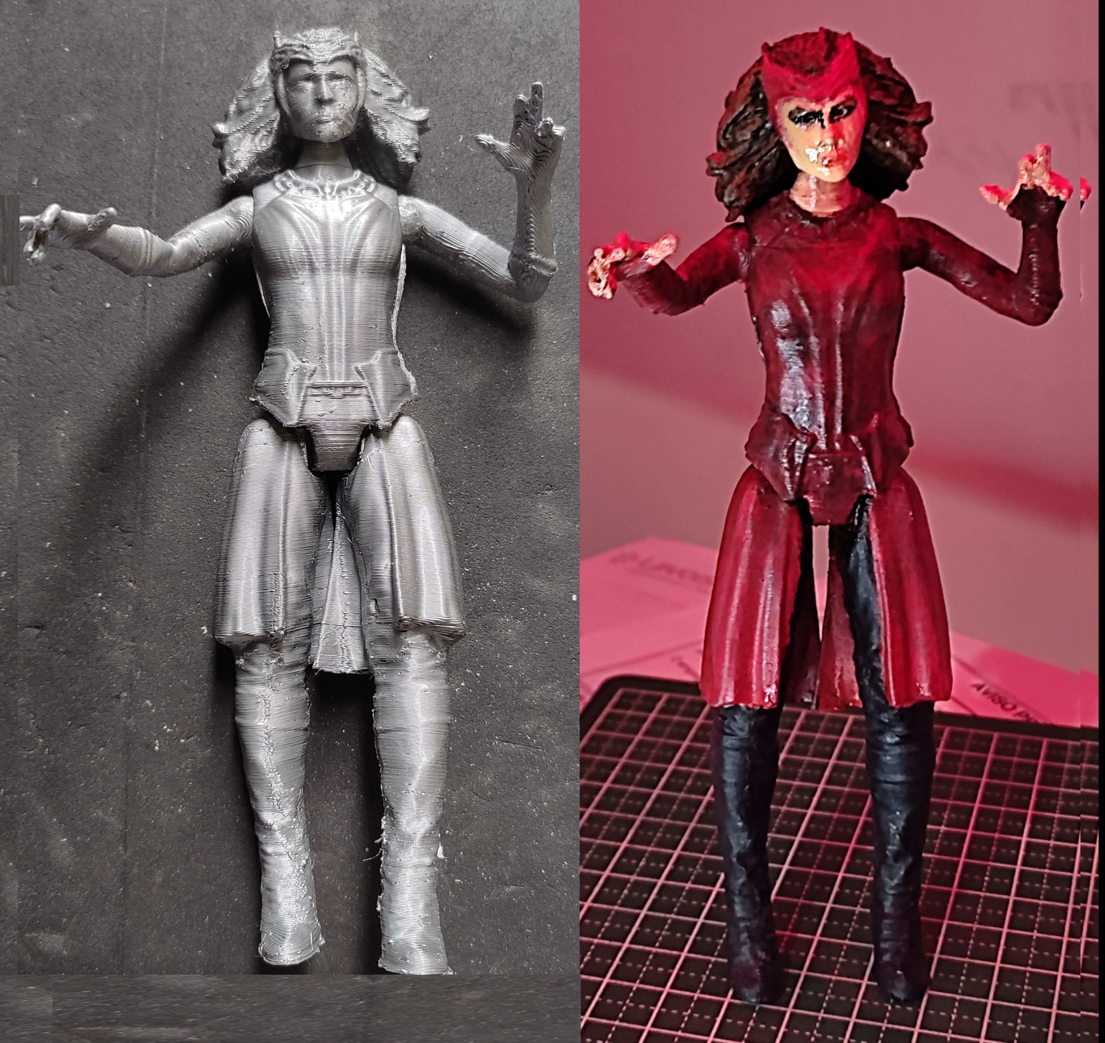 SCARLET WITCH FIGURE - 3D SCAN - 3D print model_14