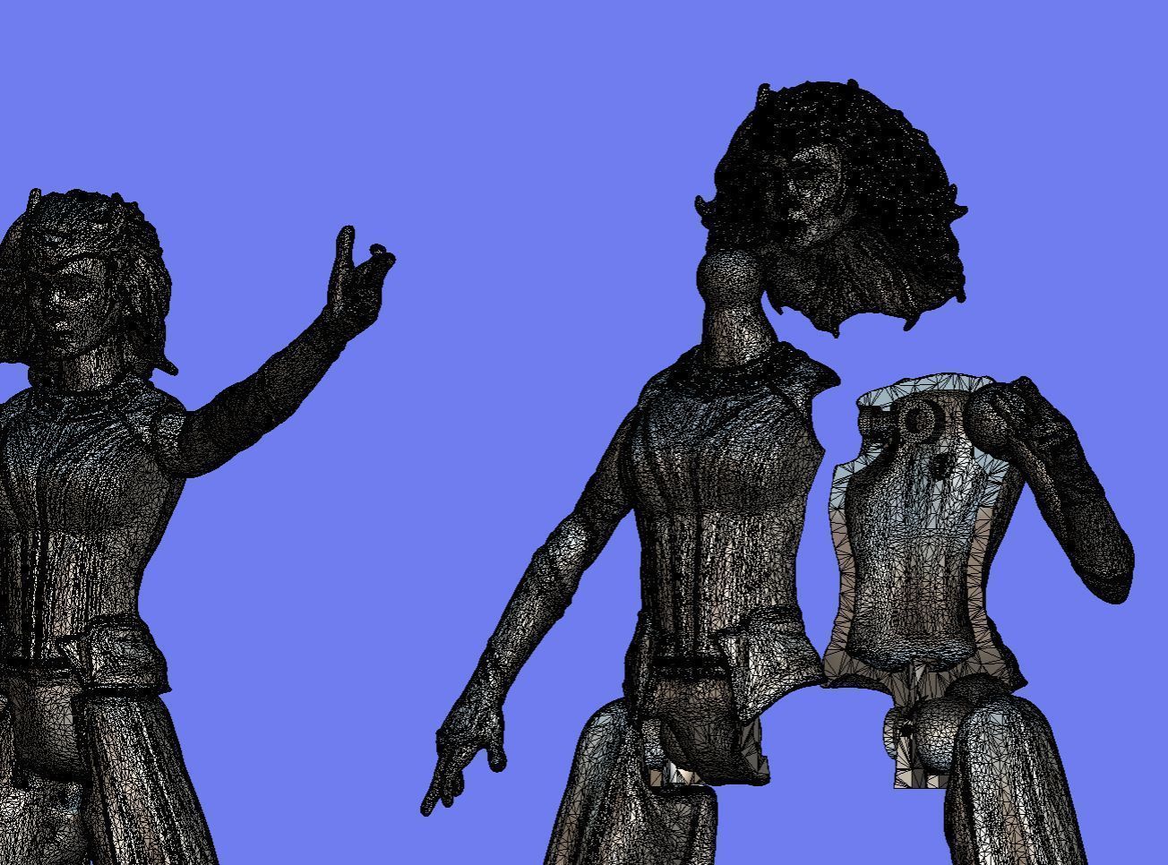 SCARLET WITCH FIGURE - 3D SCAN - 3D print model_11