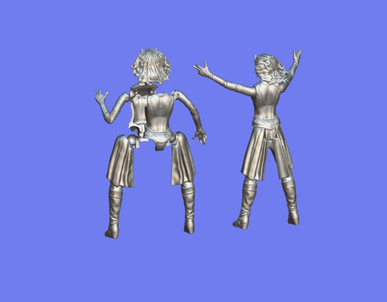 SCARLET WITCH FIGURE - 3D SCAN - 3D print model_7
