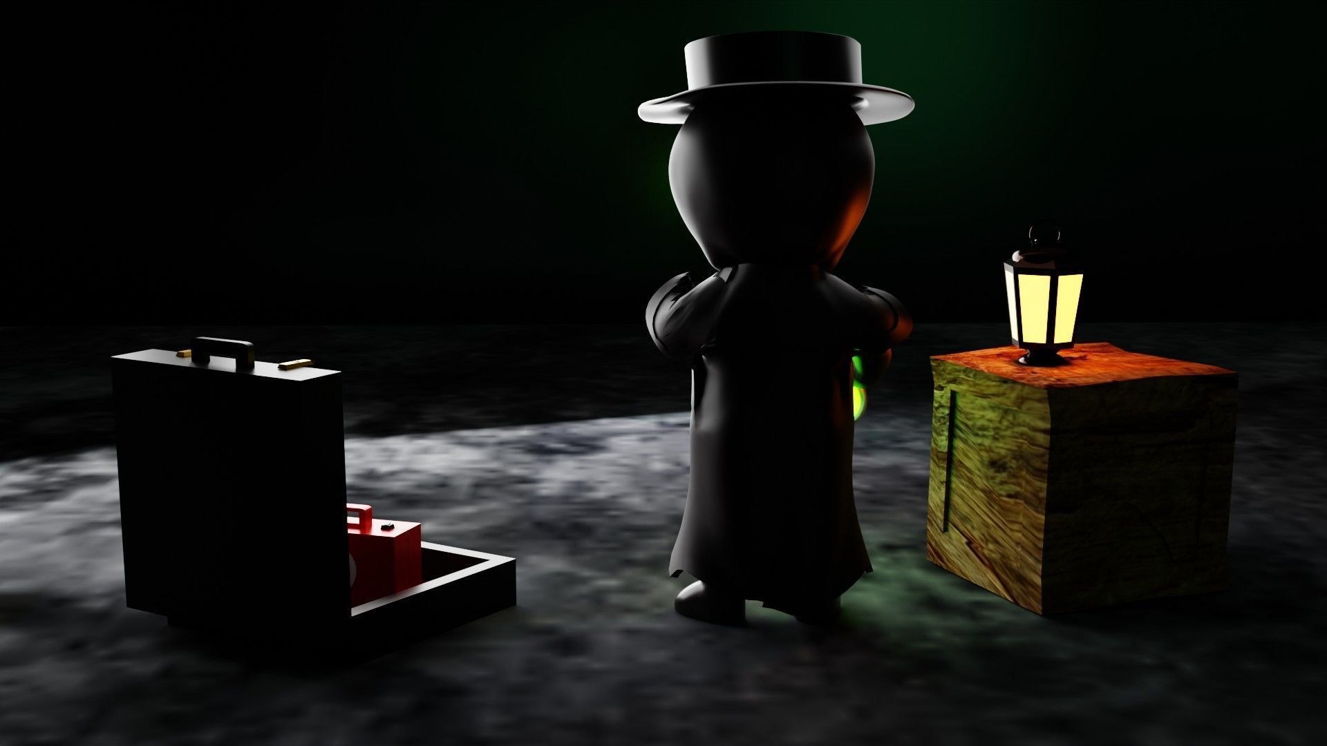 Chibi Plague Doctor Low-poly 3D model_5