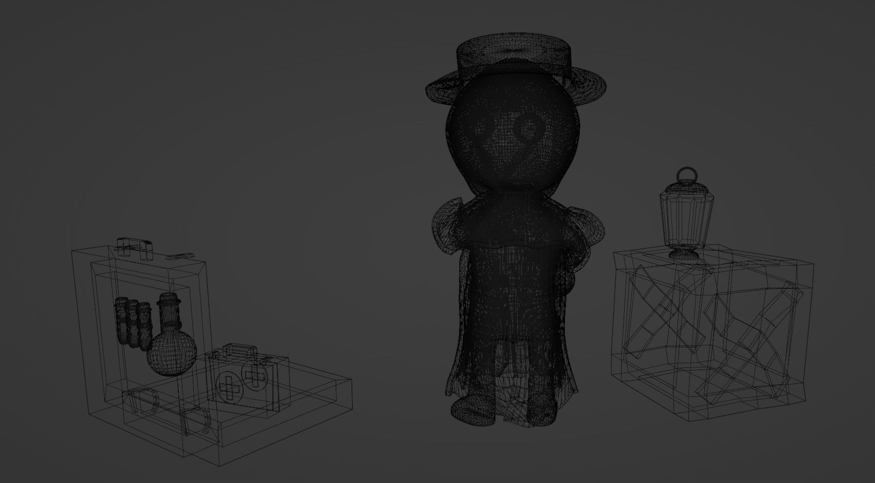 Chibi Plague Doctor Low-poly 3D model_6