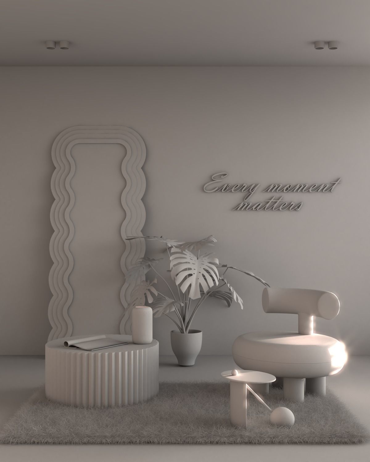 Retro Indoor 3D model_3