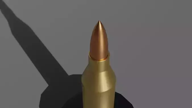 Bulet bullet Low-poly 3D model