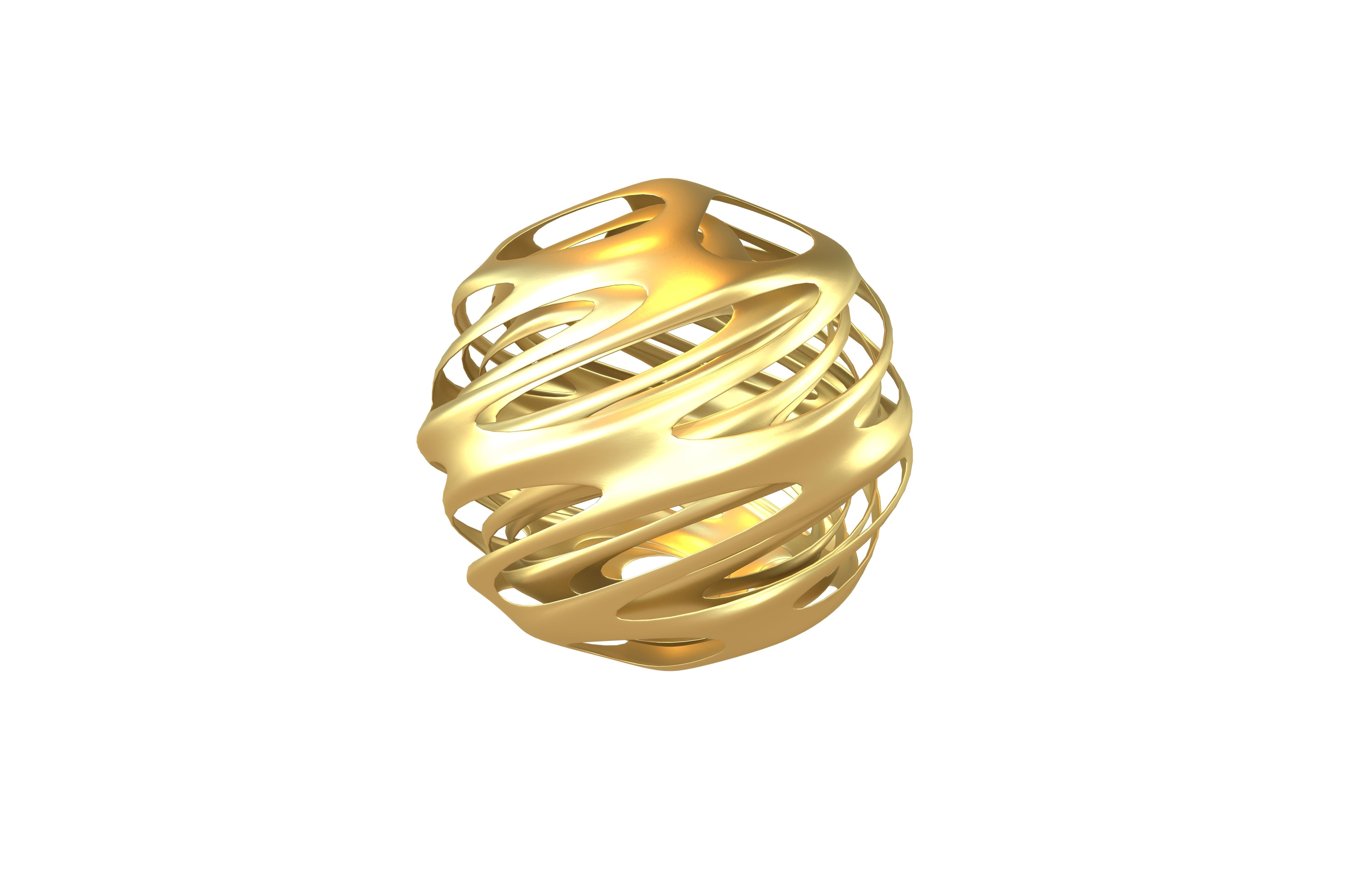 Abstract Sphere Ball v4 001 Low-poly 3D model_1