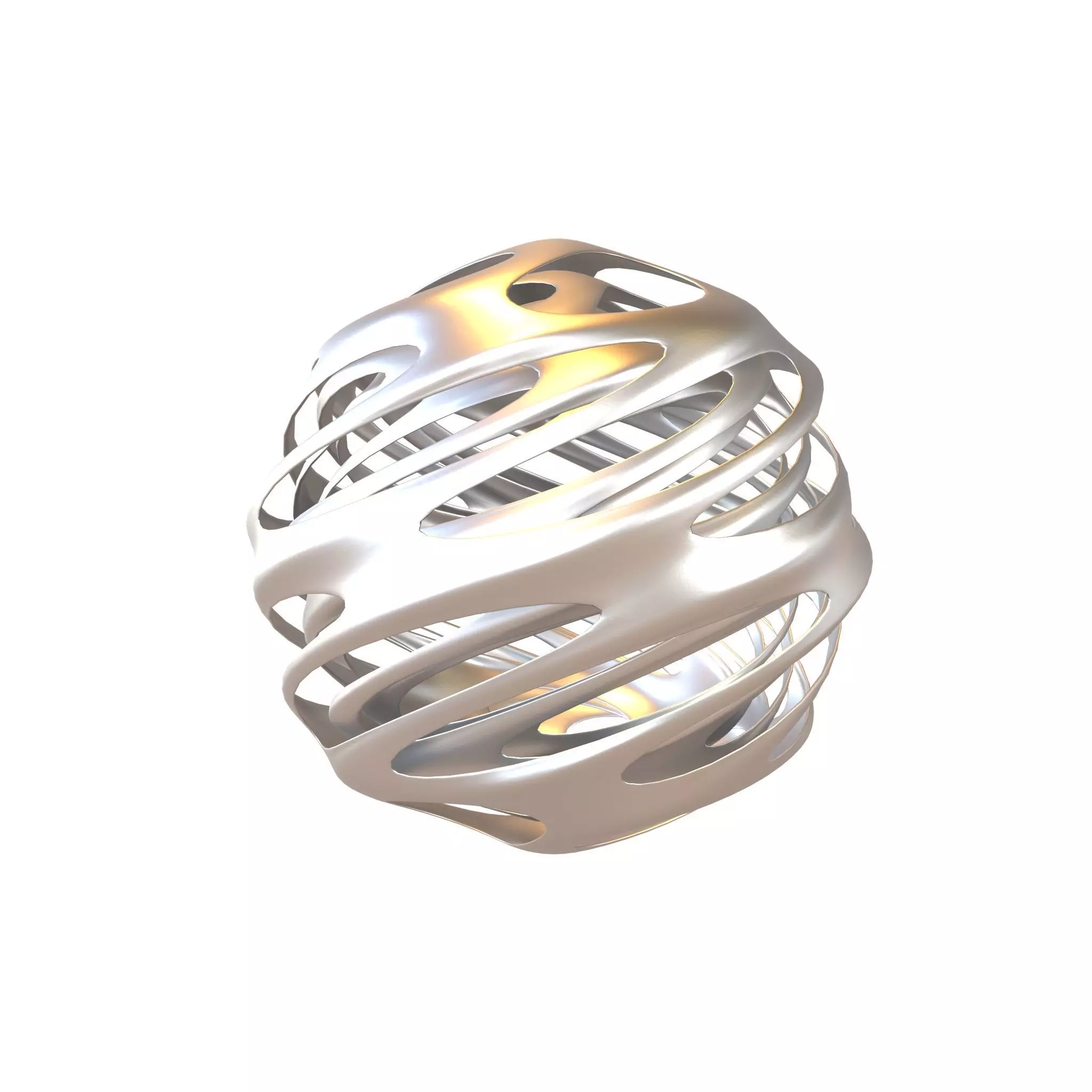 Abstract Sphere Ball v4 002 Low-poly 3D model_0