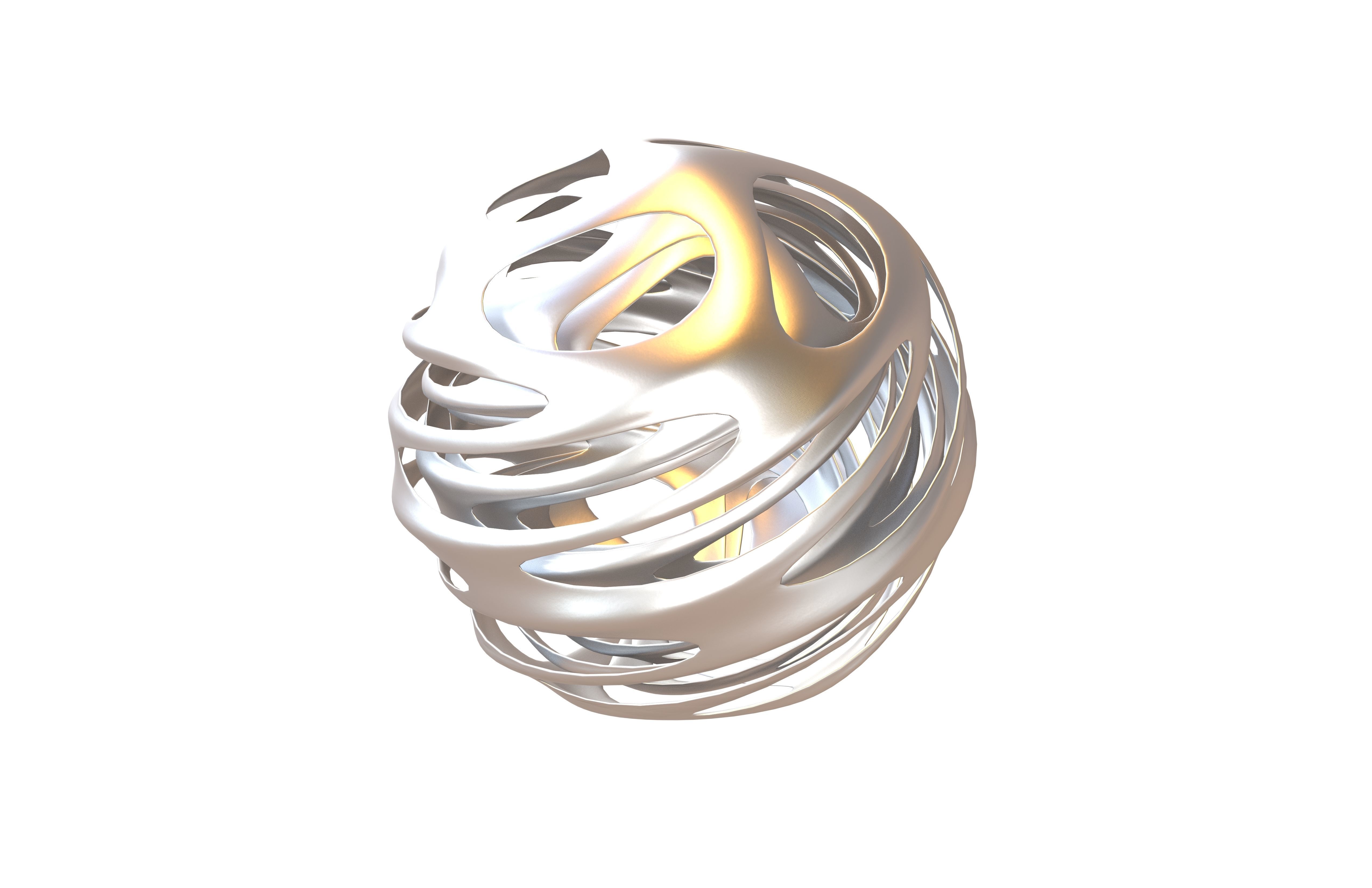 Abstract Sphere Ball v4 002 Low-poly 3D model_1